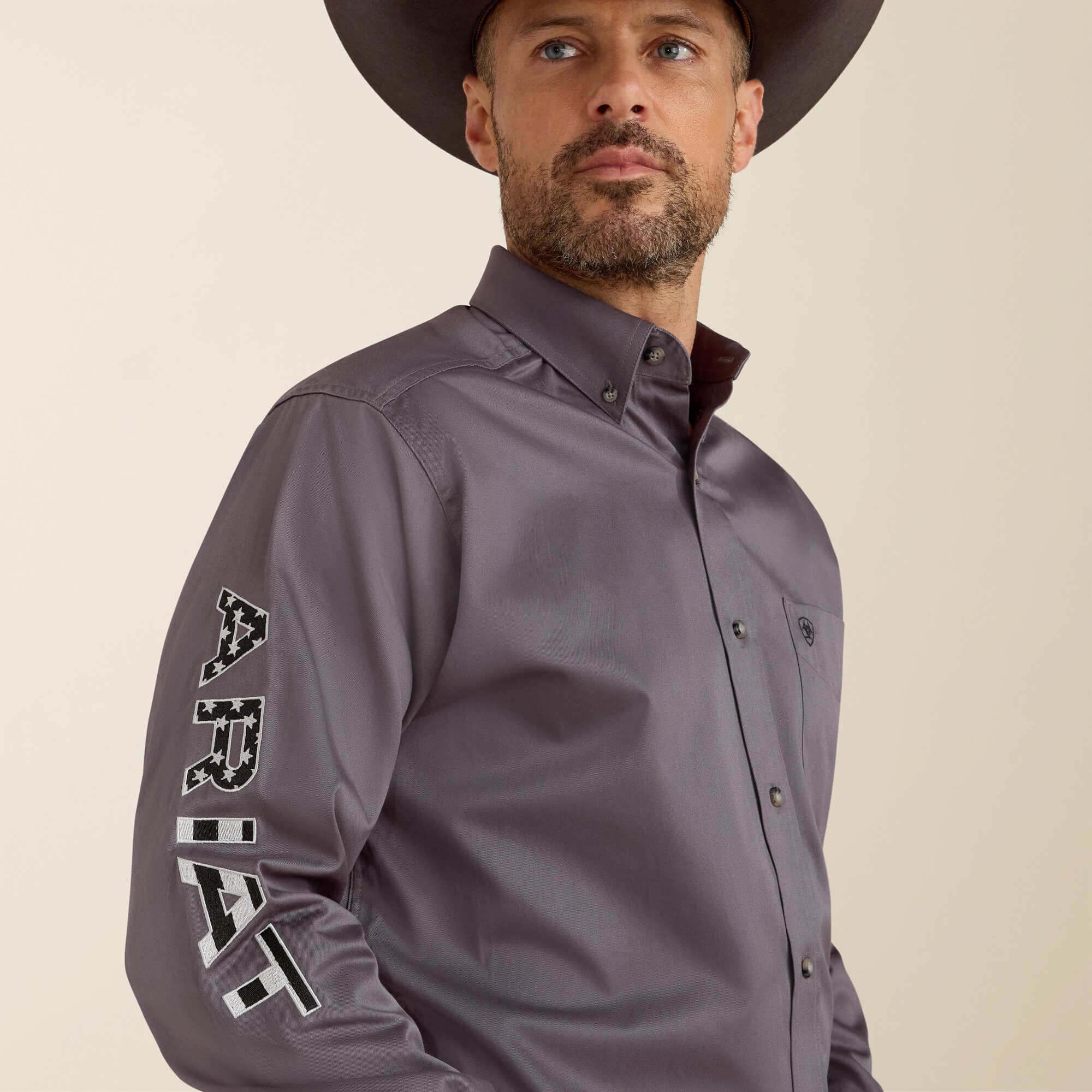Men Team Logo Twill Classic Fit Shirt | Ariat