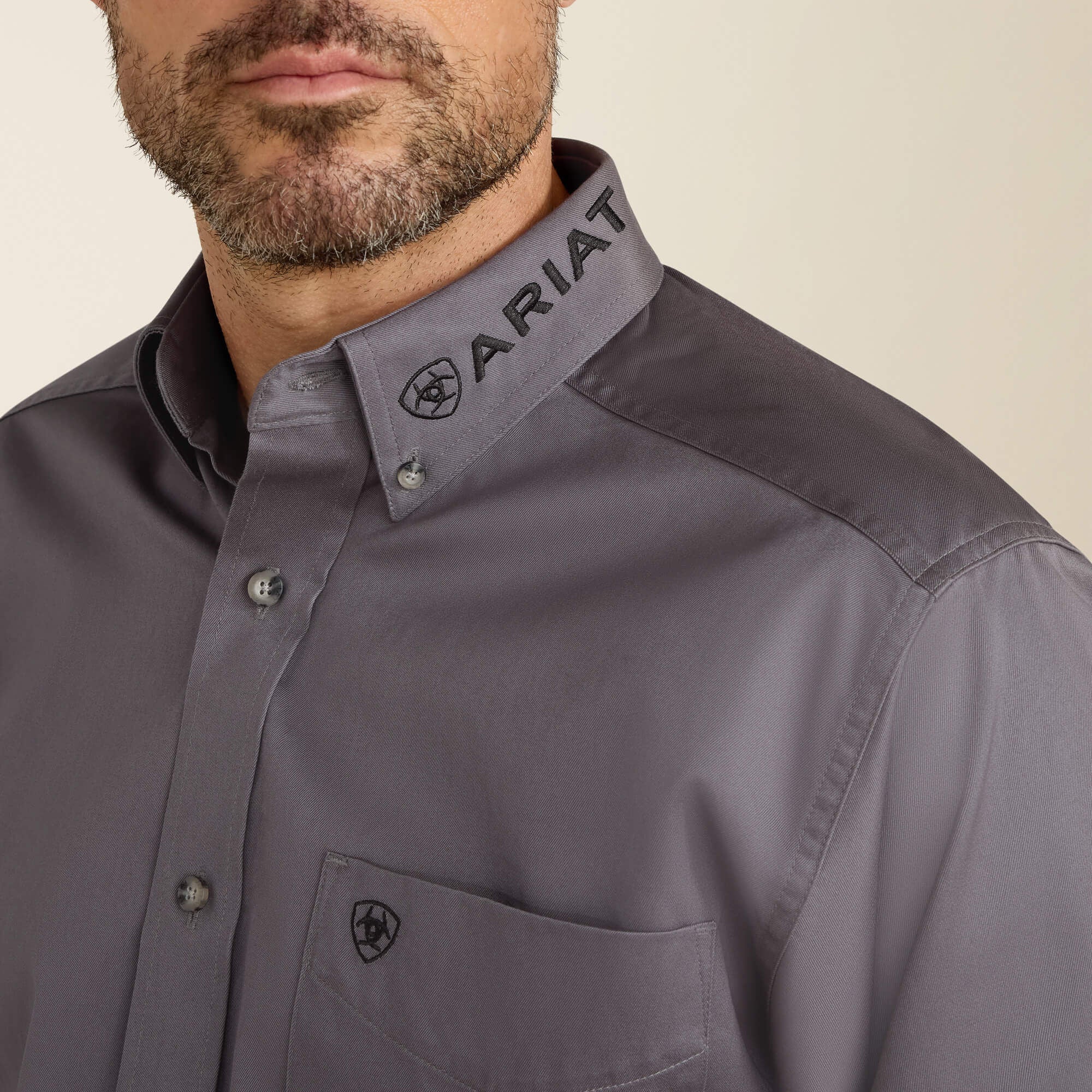 Men Team Logo Twill Classic Fit Shirt | Ariat
