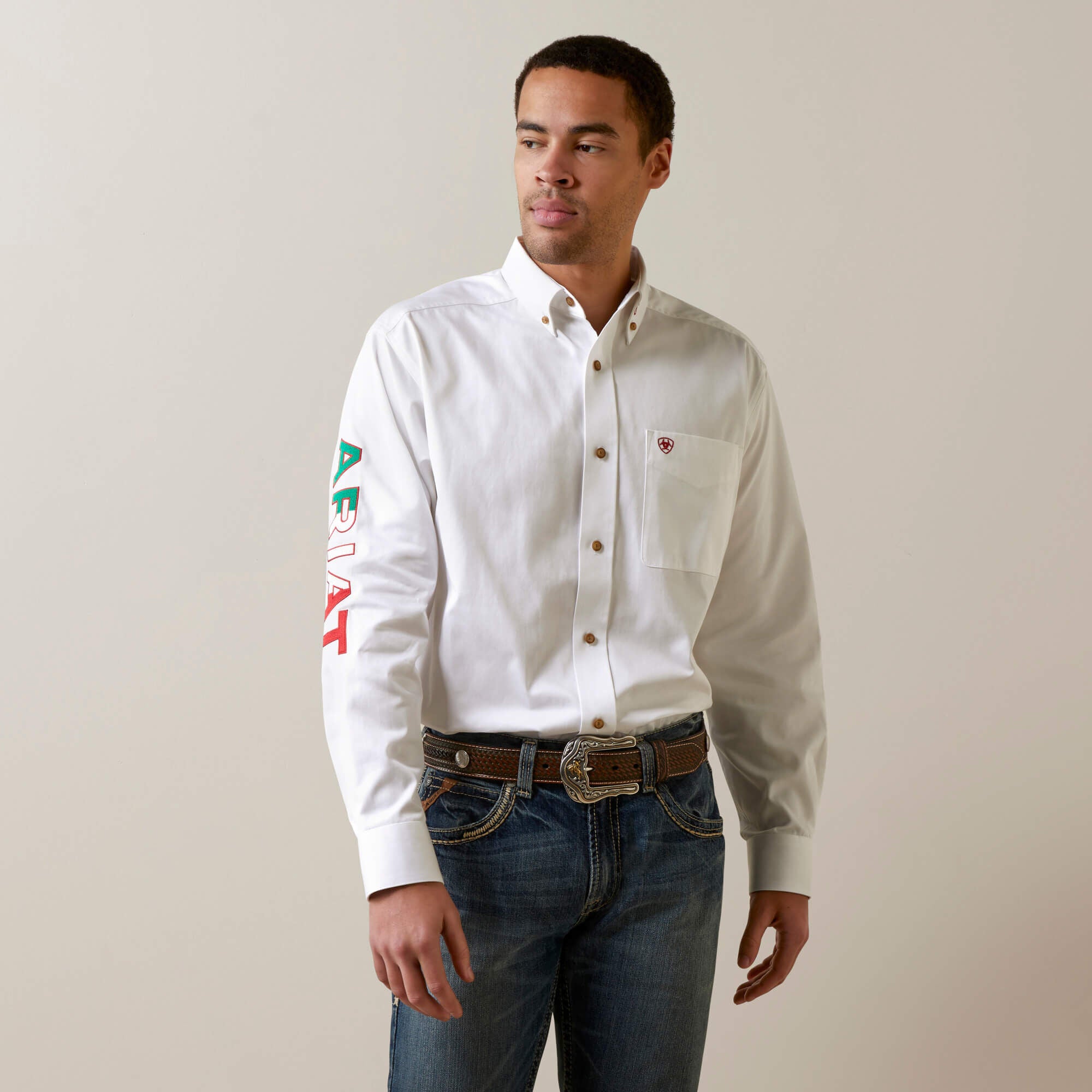 Men Team Logo Twill Classic Fit Shirt | Ariat Discount