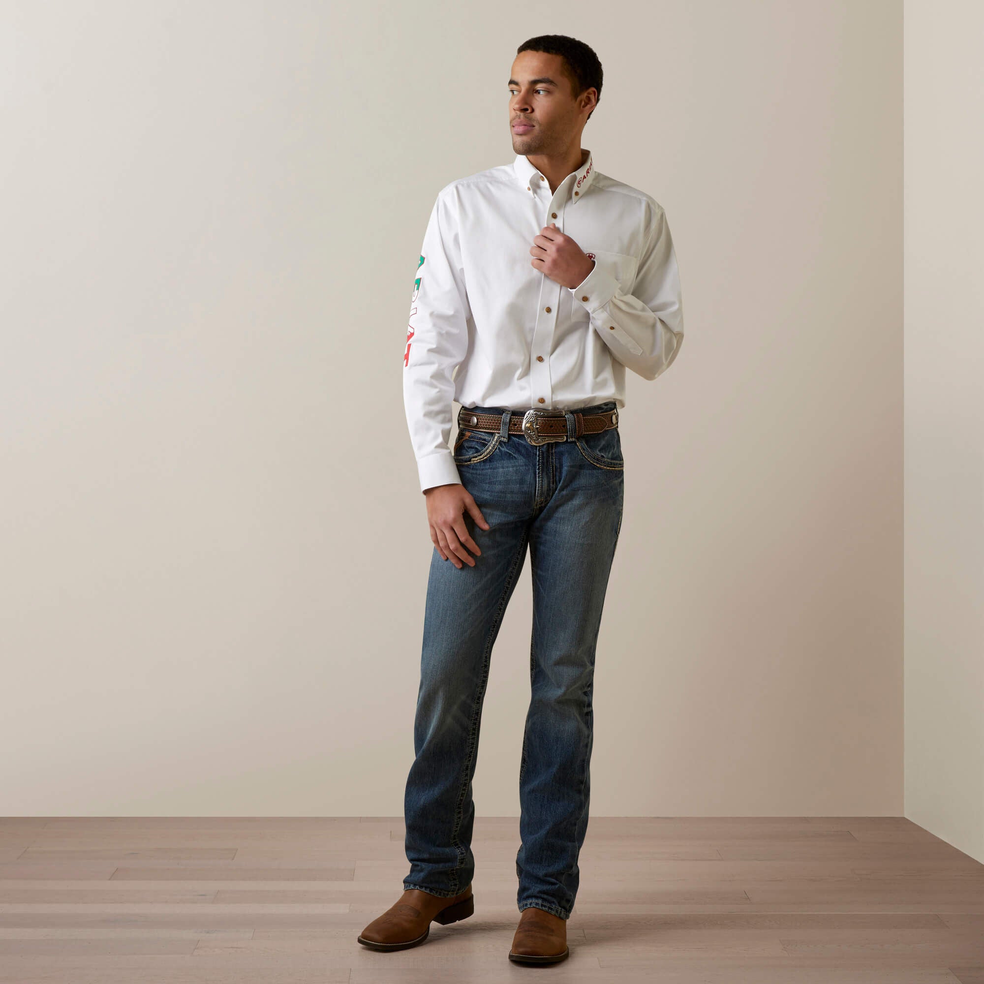Men Team Logo Twill Classic Fit Shirt | Ariat Discount