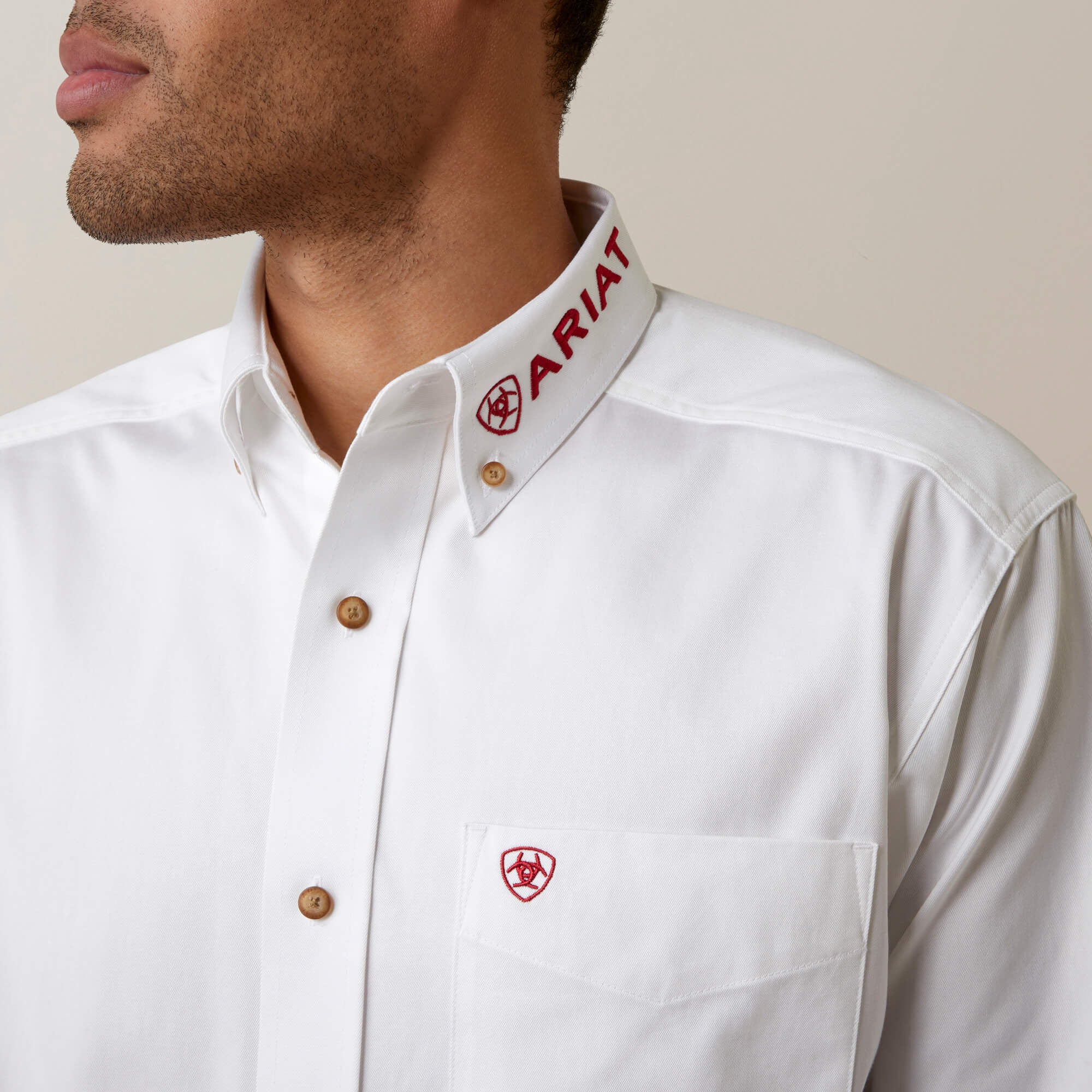 Men Team Logo Twill Classic Fit Shirt | Ariat Discount