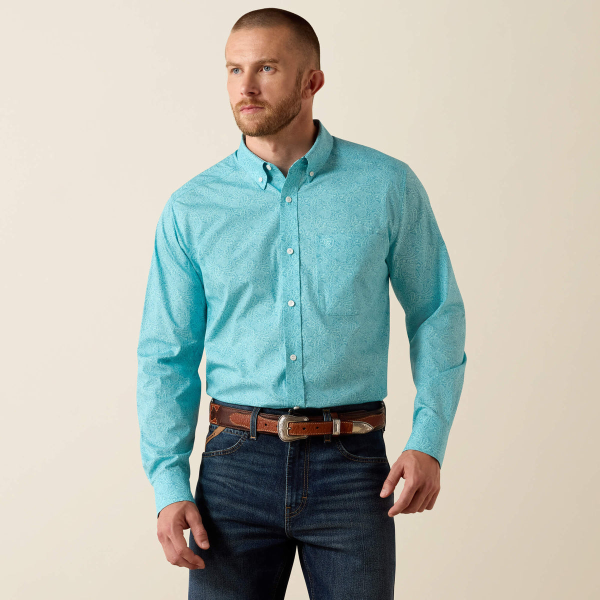 Men Wrinkle Free Cormac Fitted Shirt | Ariat near me