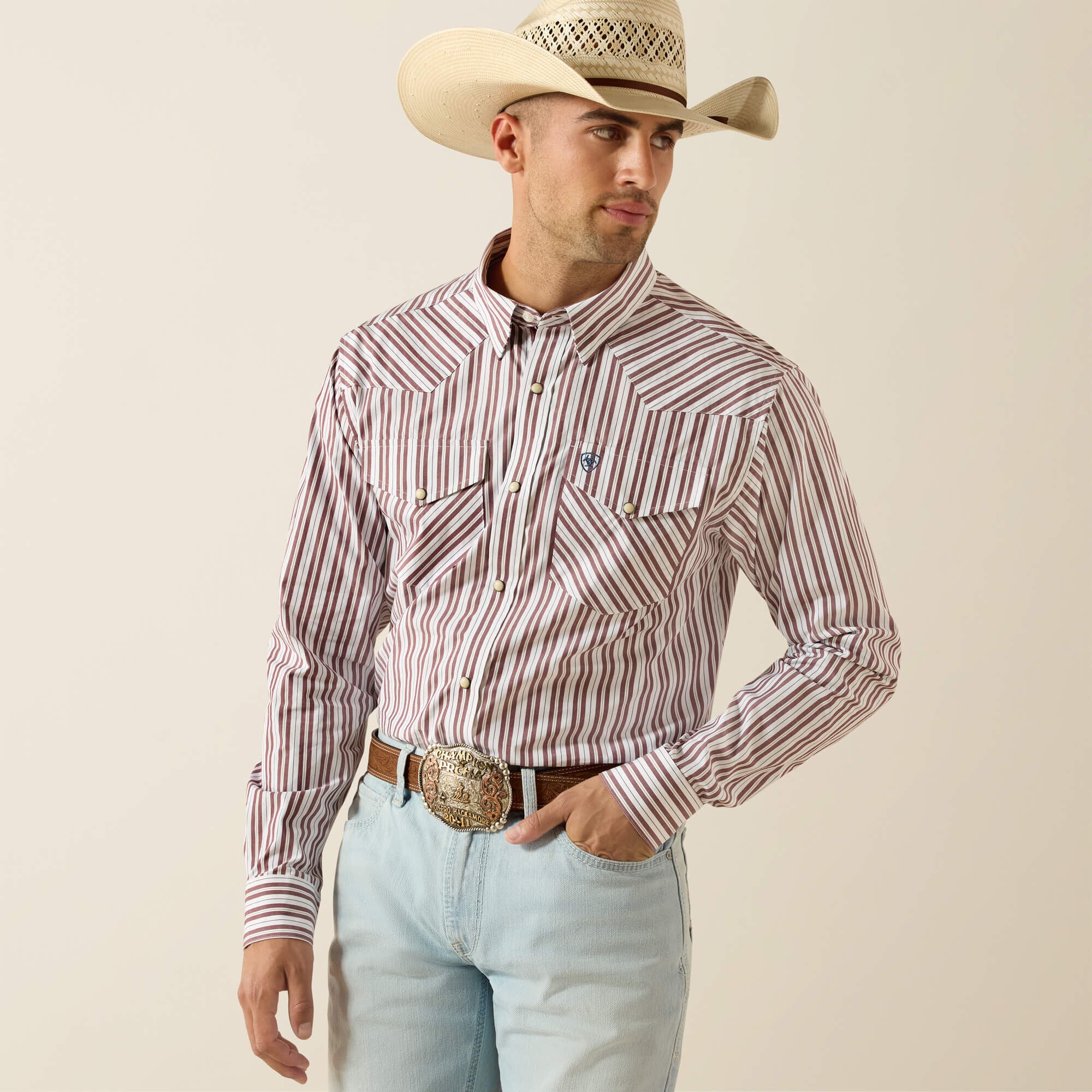 Men Pro Series Trae Fitted Snap Shirt | Ariat Online