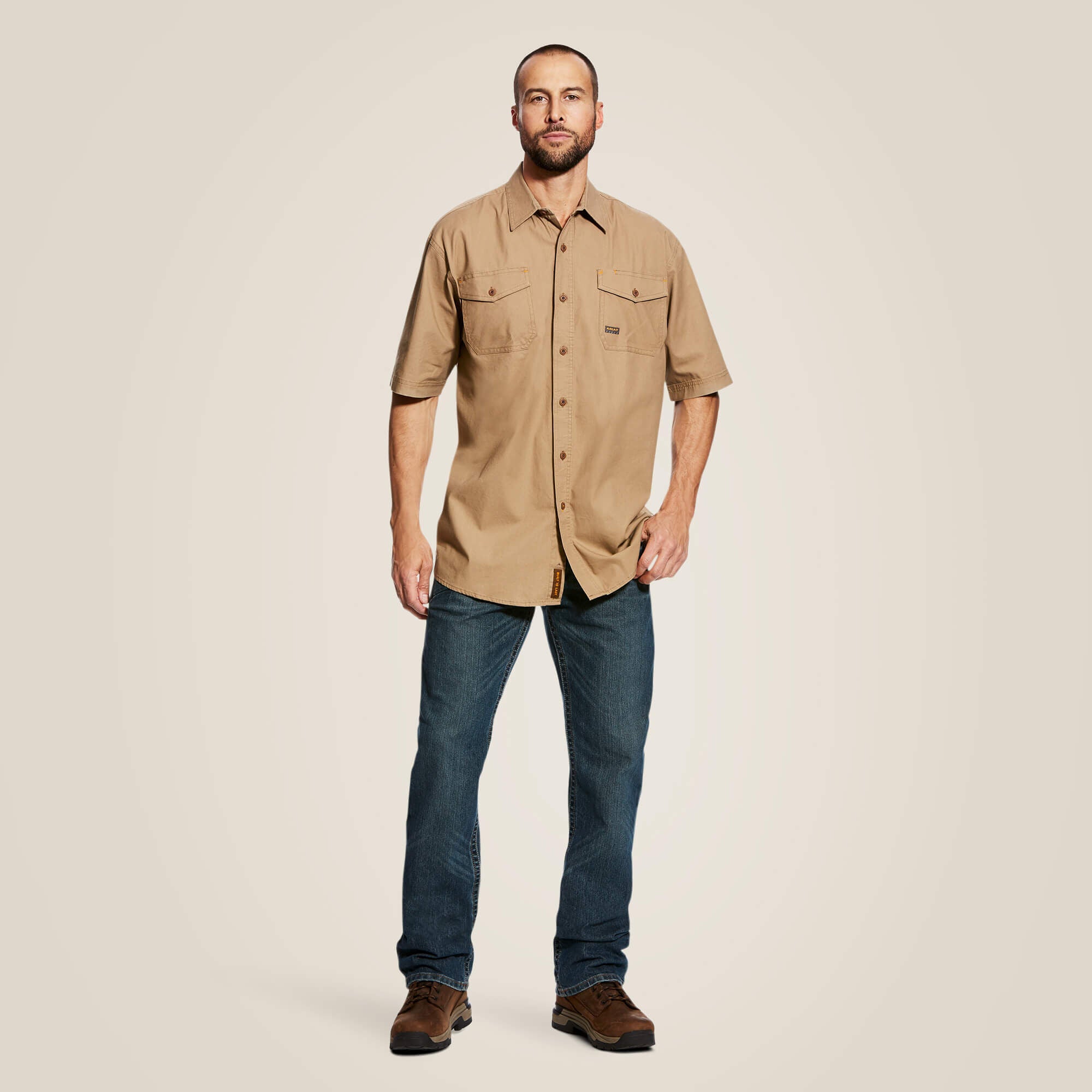 Men Rebar Made Tough DuraStretch Work Shirt | Ariat us