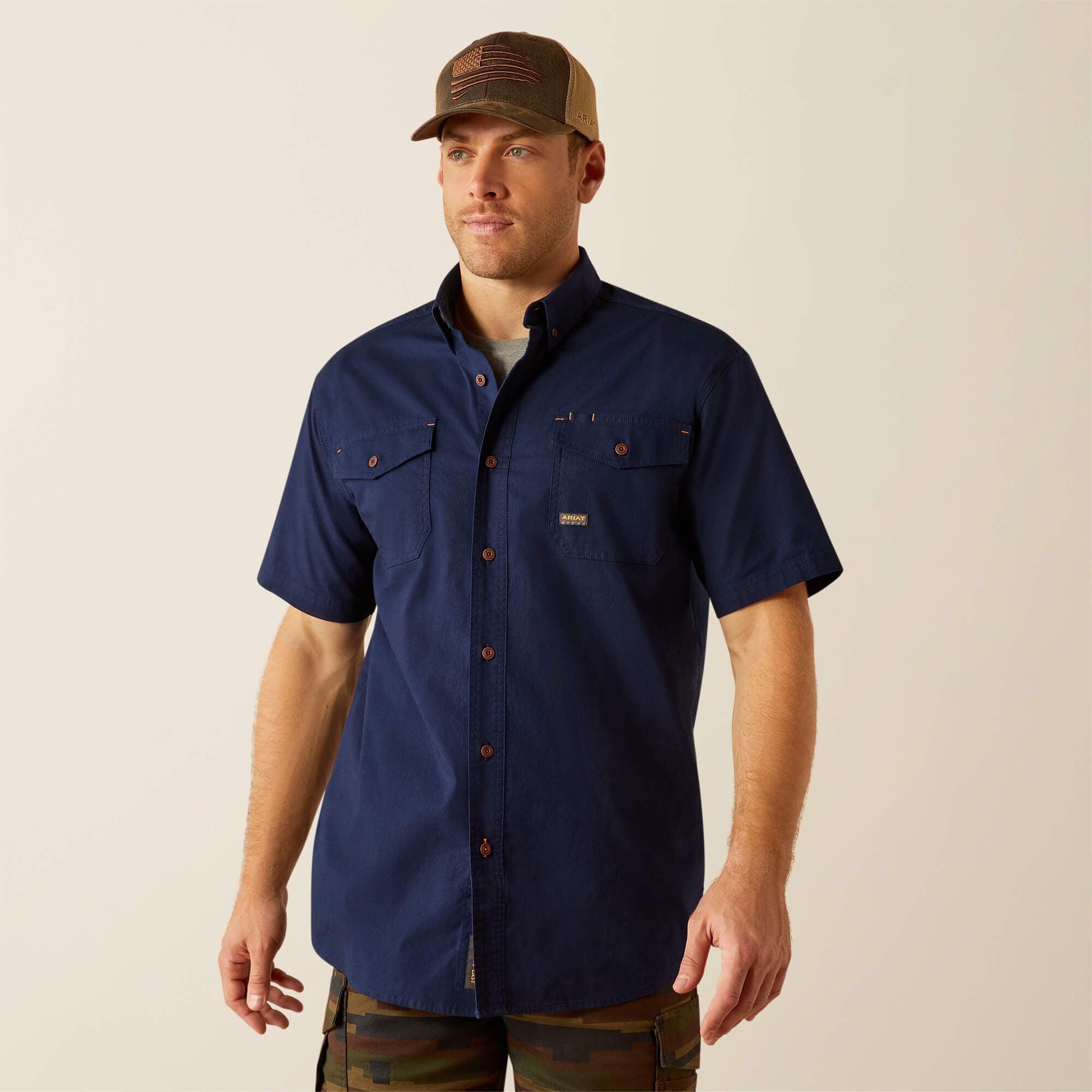 Men Rebar Made Tough DuraStretch Work Shirt | Ariat on sale
