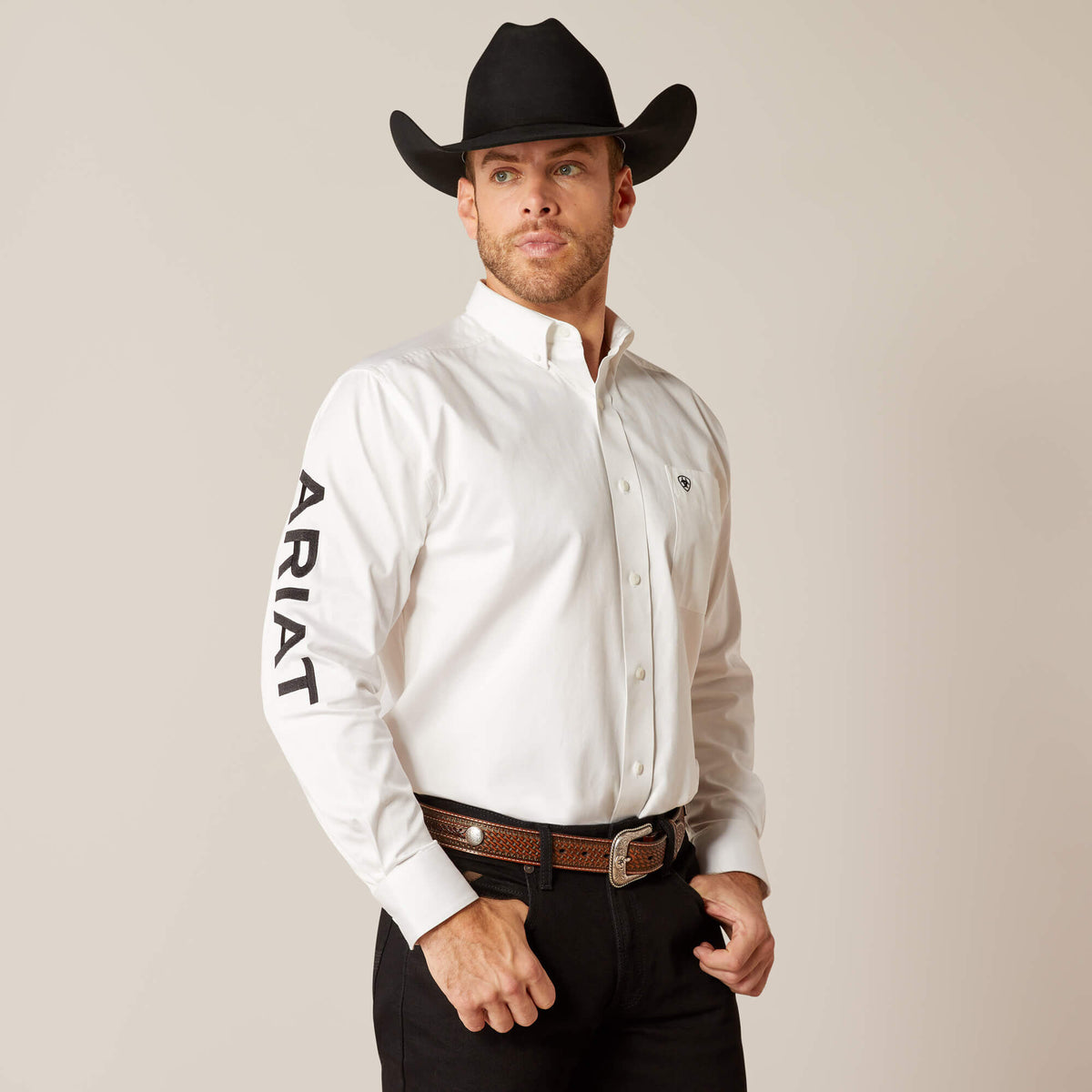 Men Team Logo Twill Classic Fit Shirt | Ariat for sale