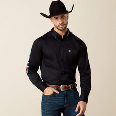 Men Team Logo Twill Fitted Shirt | Ariat