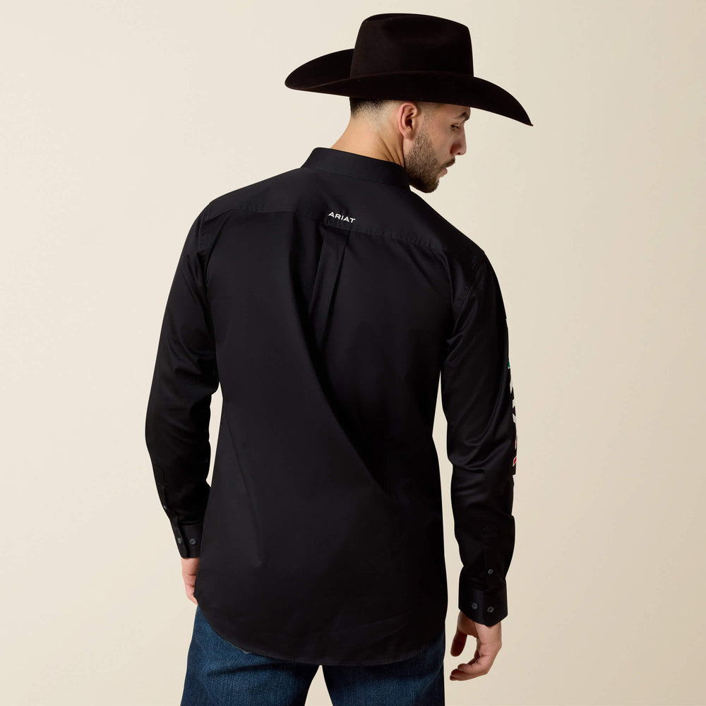 Men Team Logo Twill Fitted Shirt | Ariat