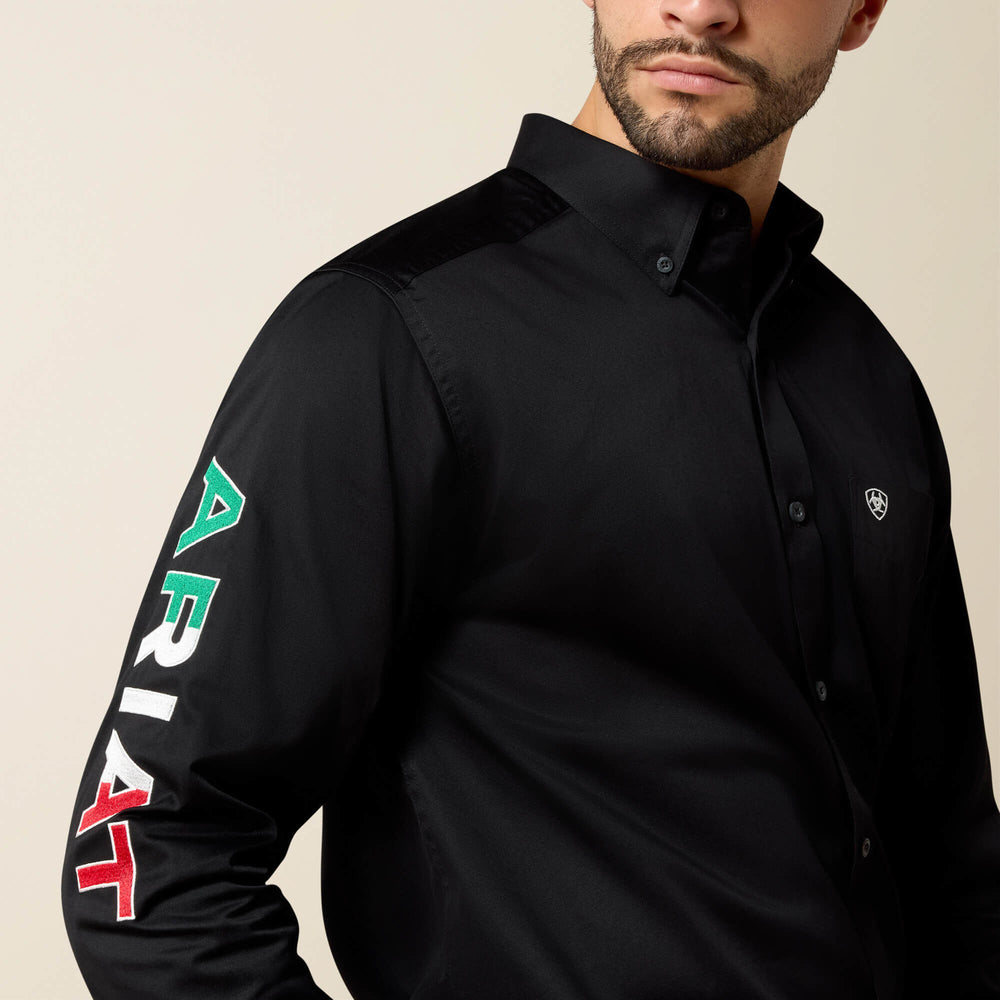 Men Team Logo Twill Fitted Shirt | Ariat