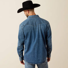 Men|Trends Sawtooth Denim Retro Fit Shirt | Ariat near me