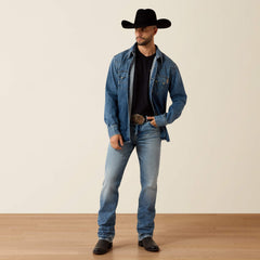 Men|Trends Sawtooth Denim Retro Fit Shirt | Ariat near me