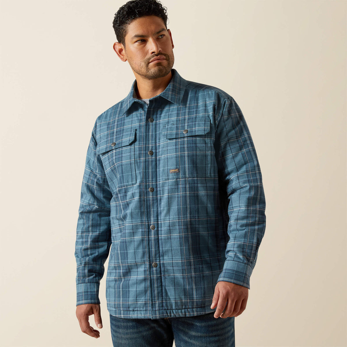 Men Rebar Flannel Insulated Shirt Jacket | Ariat on sale