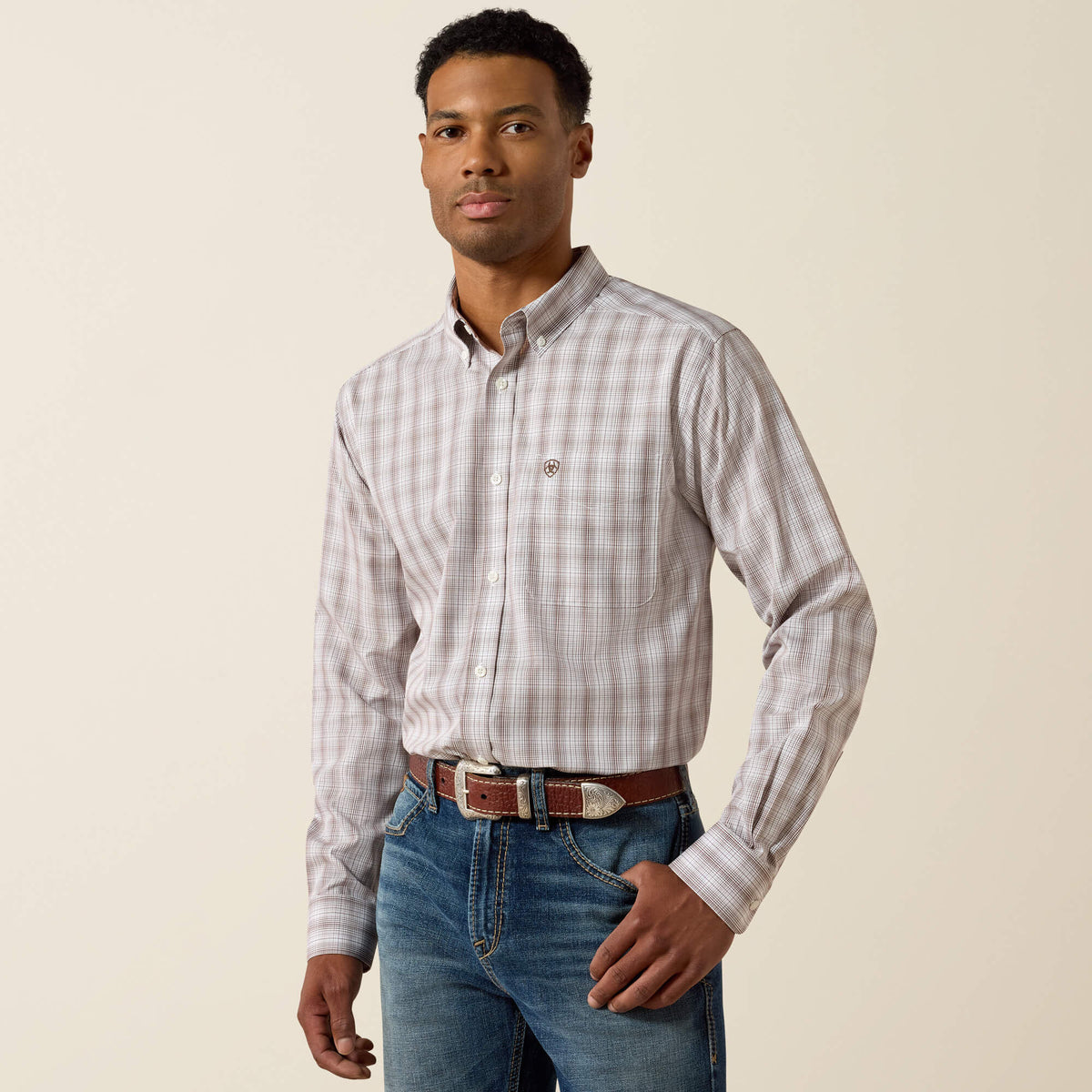 Men Wrinkle Free Clyde Fitted Shirt | Ariat