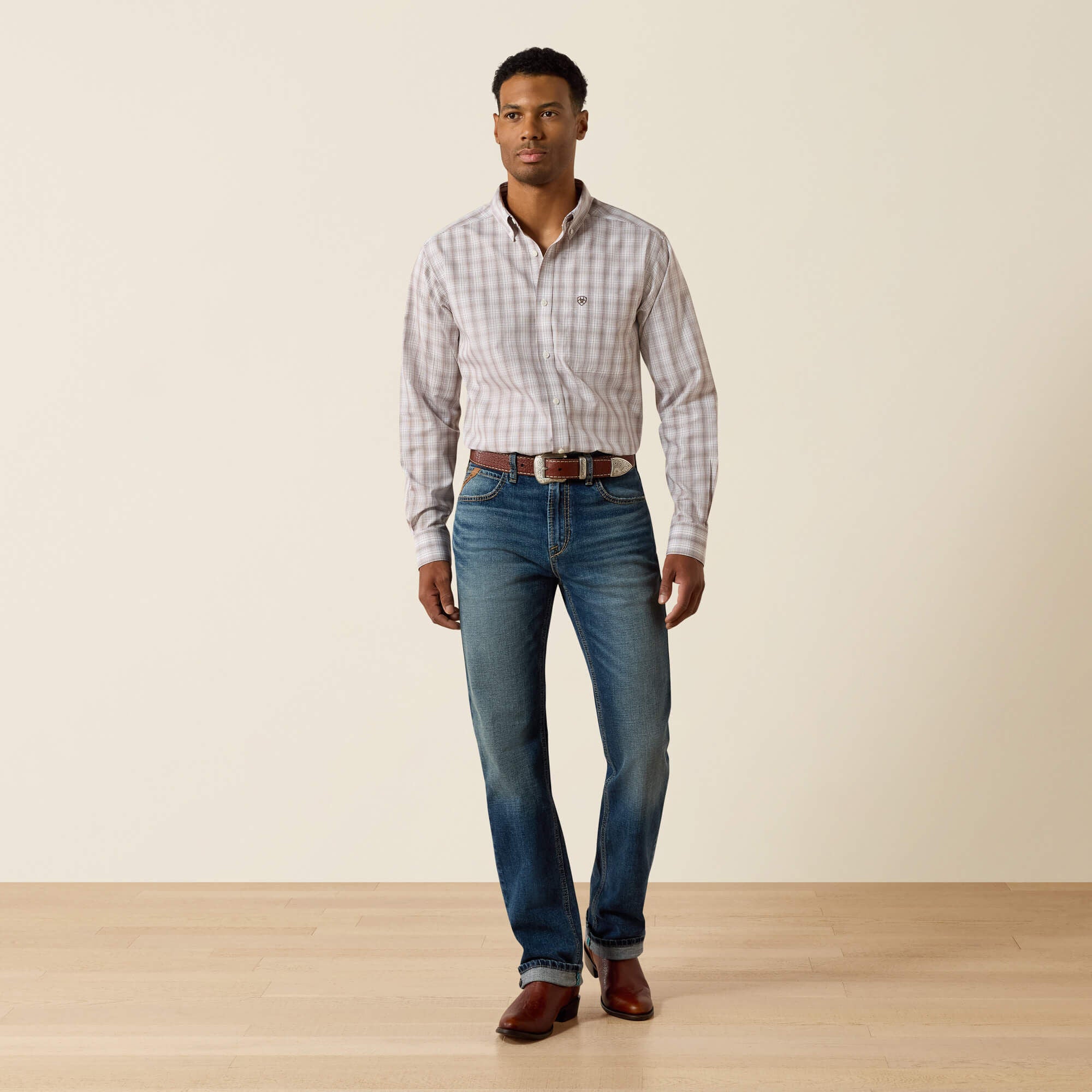 Men Wrinkle Free Clyde Fitted Shirt | Ariat