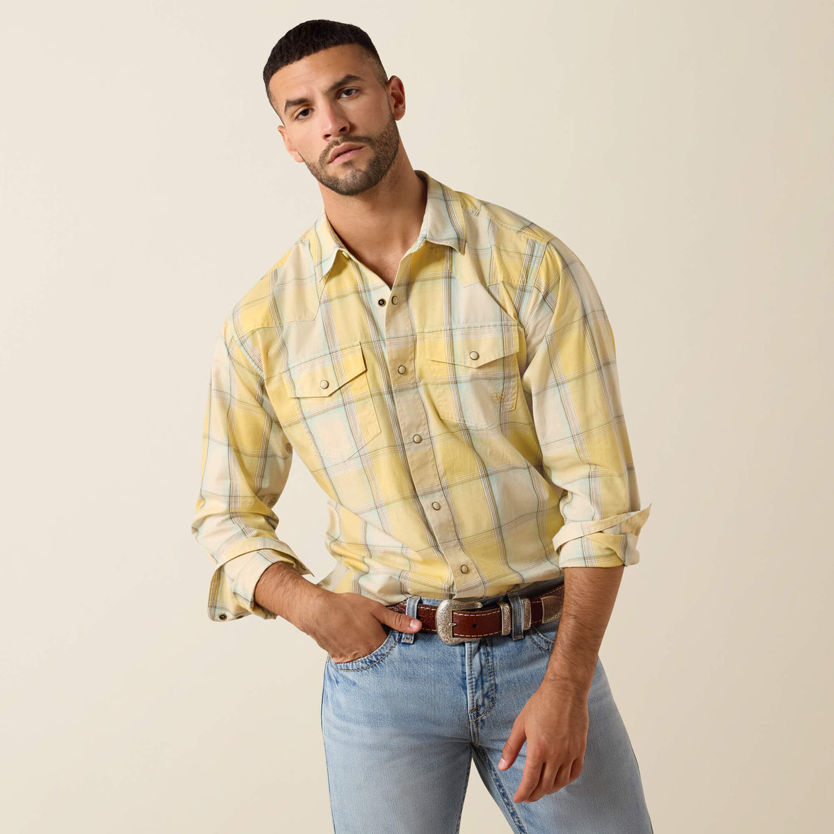 Men Retro Hux Fitted Snap Shirt | Ariat
