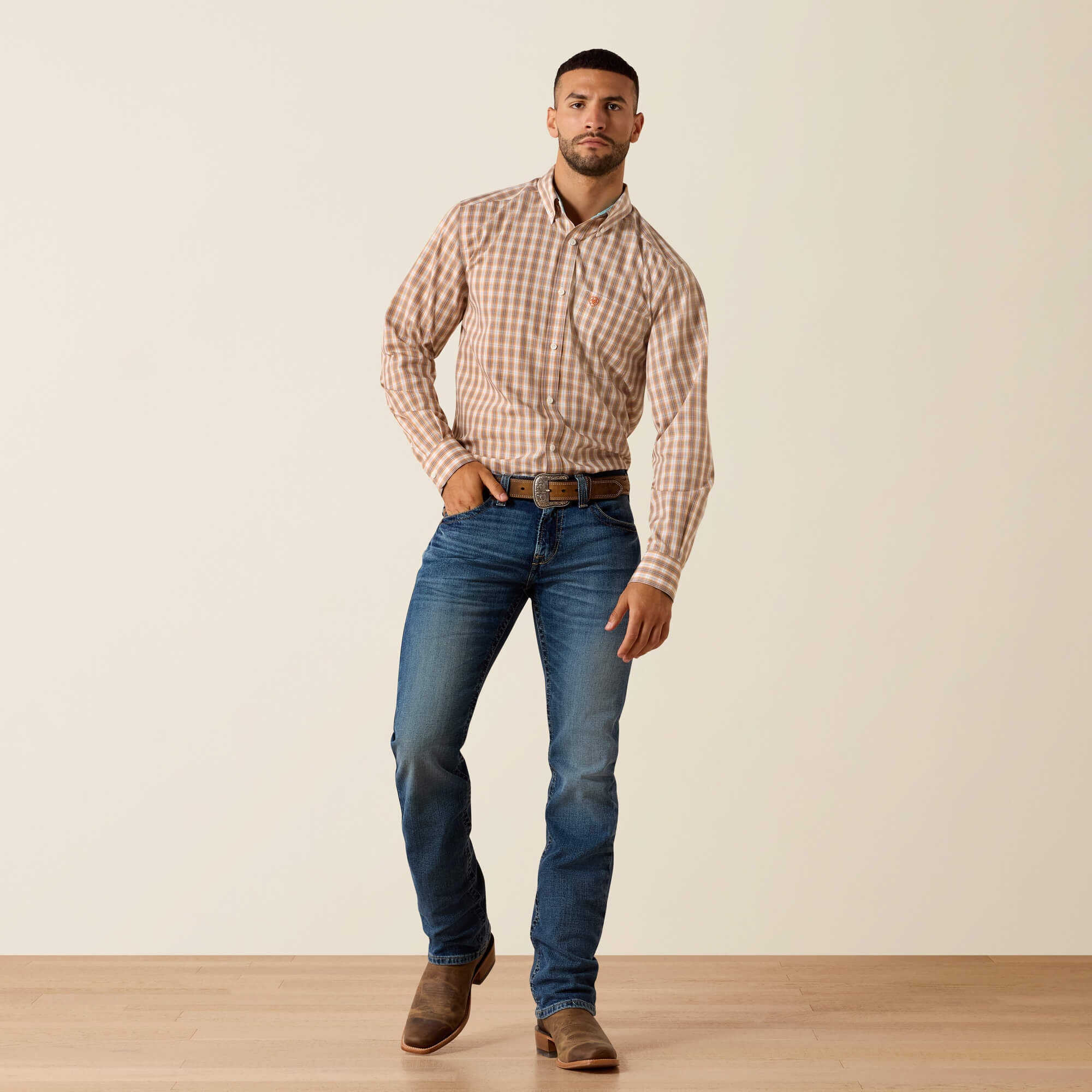 Men Wrinkle Free Ayden Fitted Shirt | Ariat