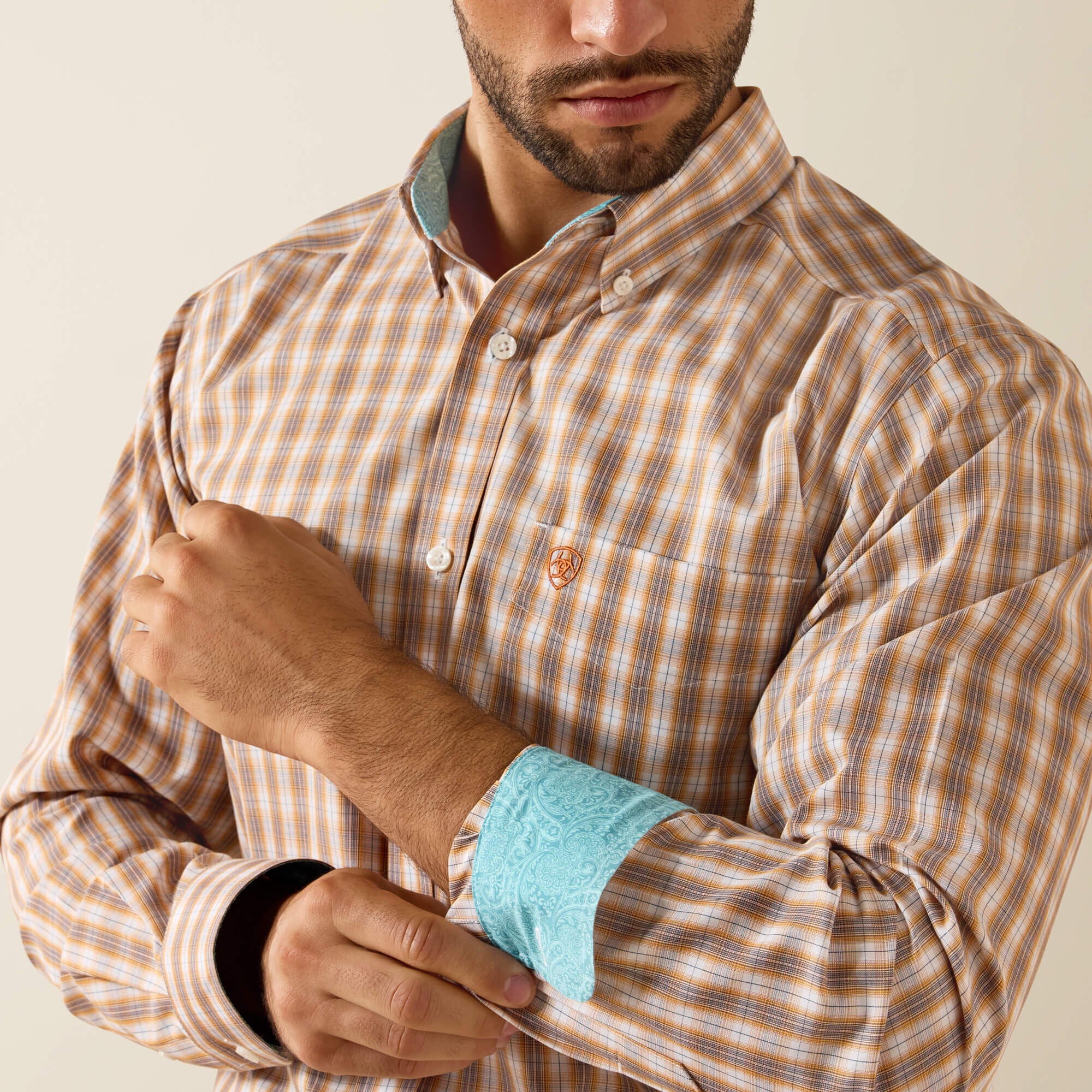 Men Wrinkle Free Ayden Fitted Shirt | Ariat