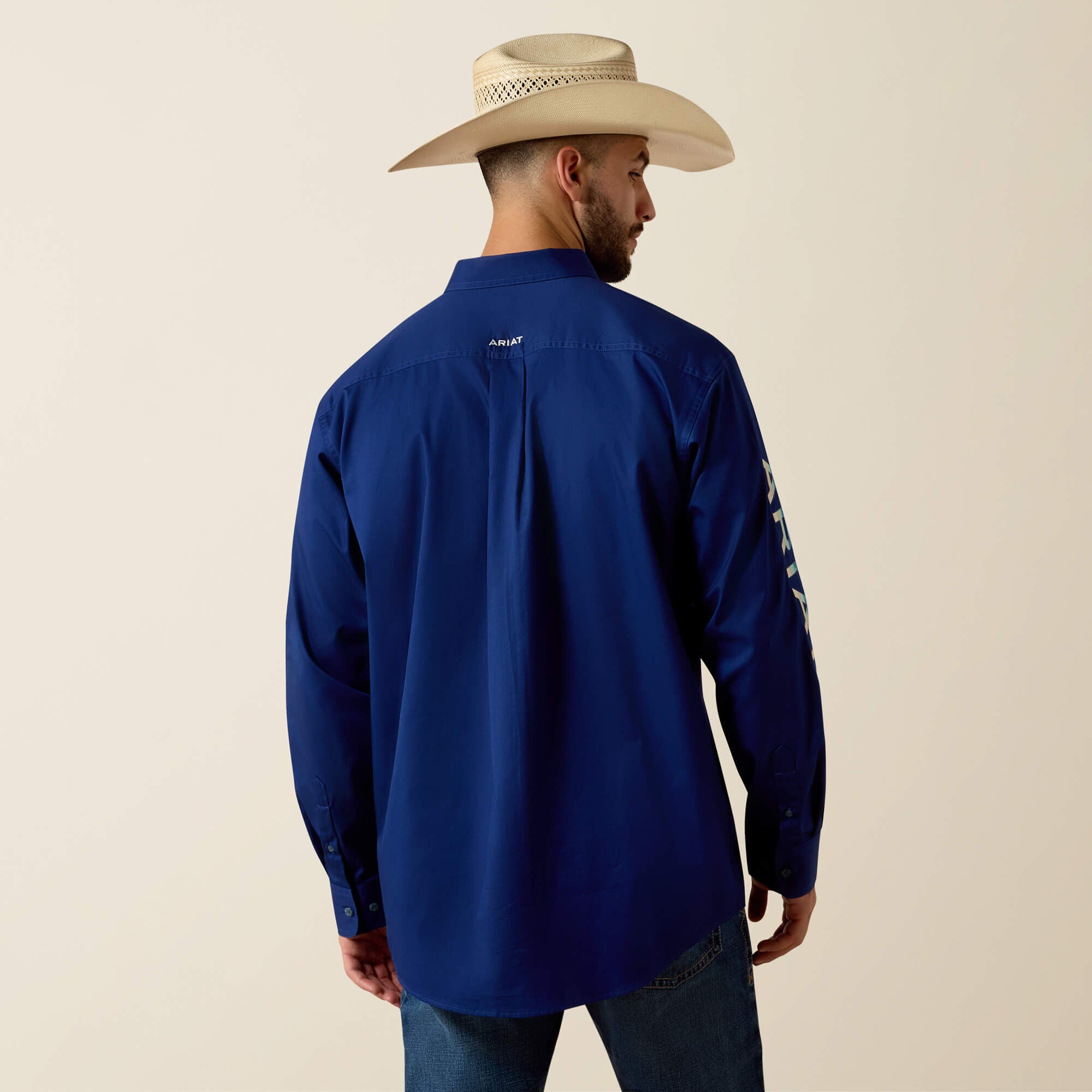 Men Team Logo Lightweight Twill Classic Fit Shirt | Ariat Online