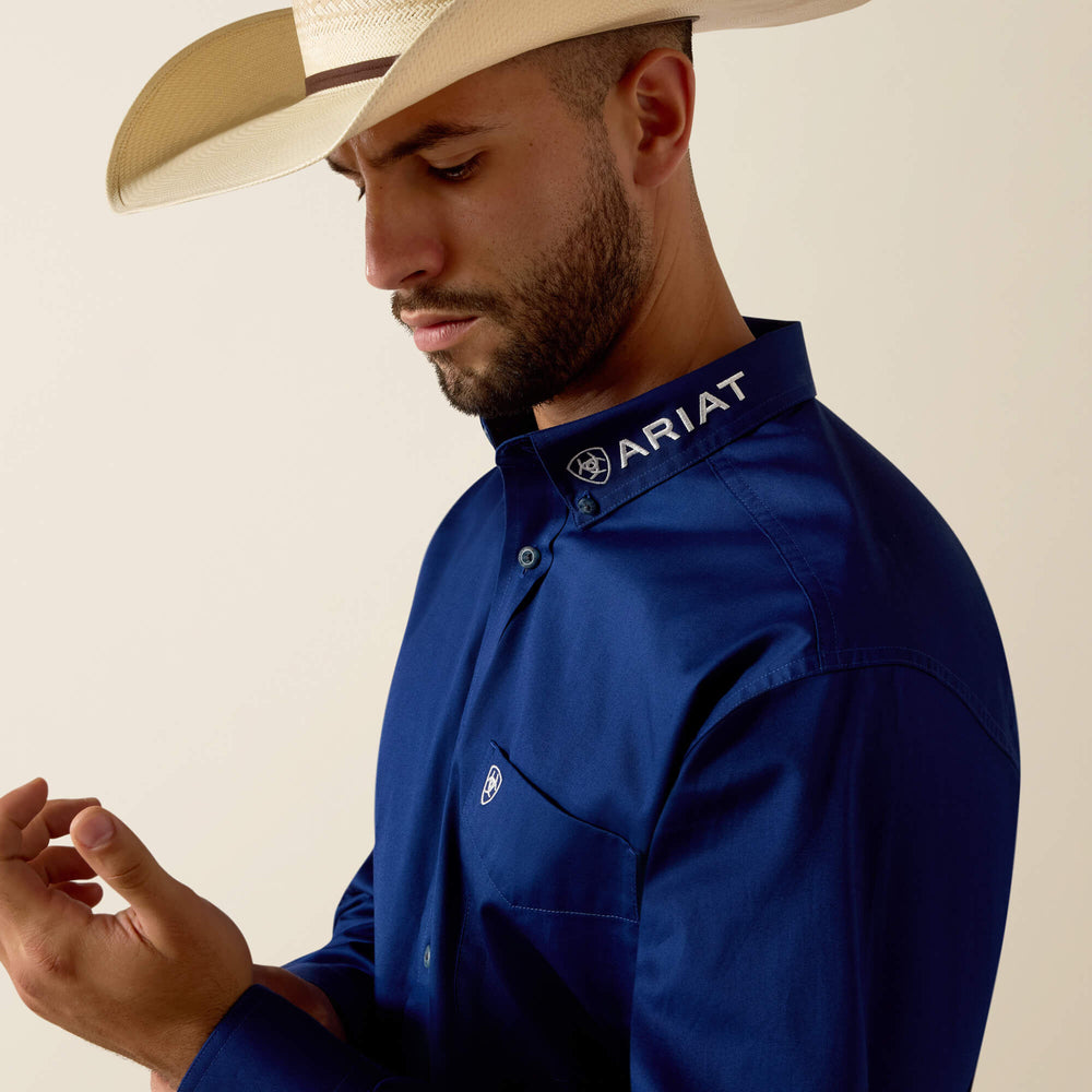 Men Team Logo Lightweight Twill Classic Fit Shirt | Ariat Online