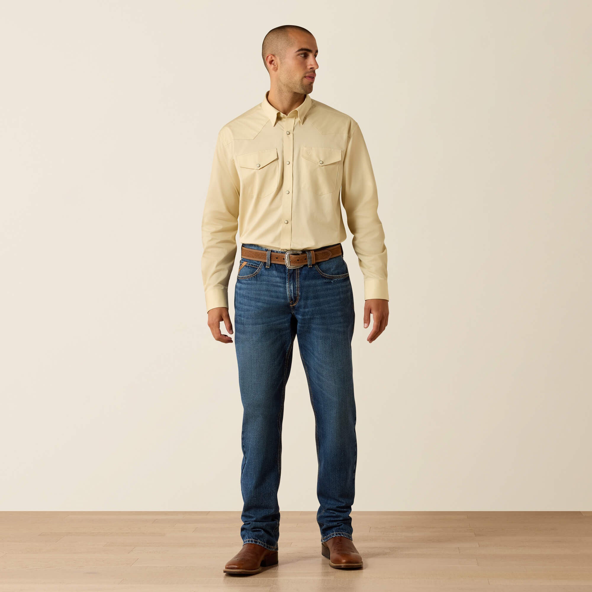 Men Lightweight Twill Classic Fit Snap Shirt | Ariat on sale