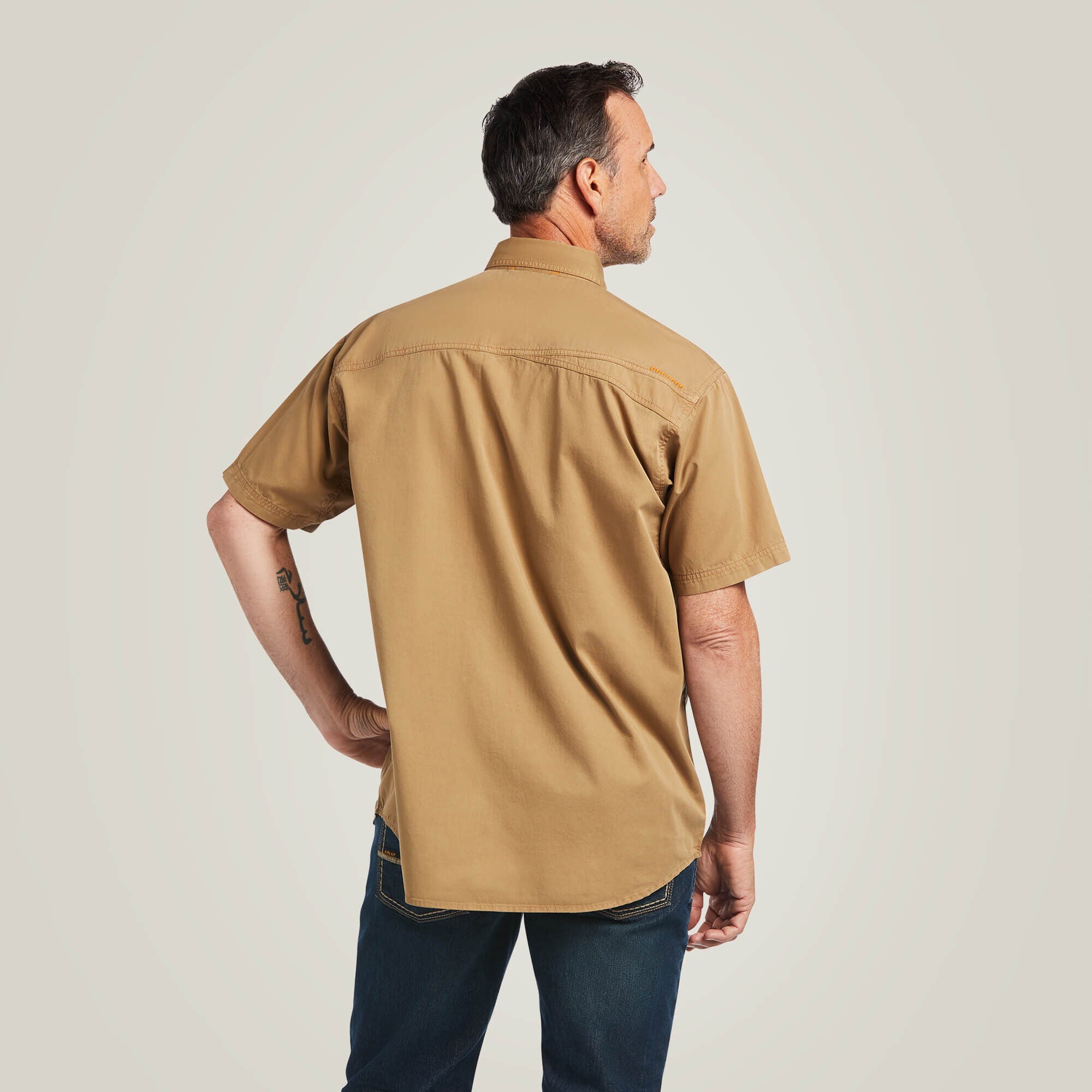 Men Rebar Washed Twill Work Shirt | Ariat Discount