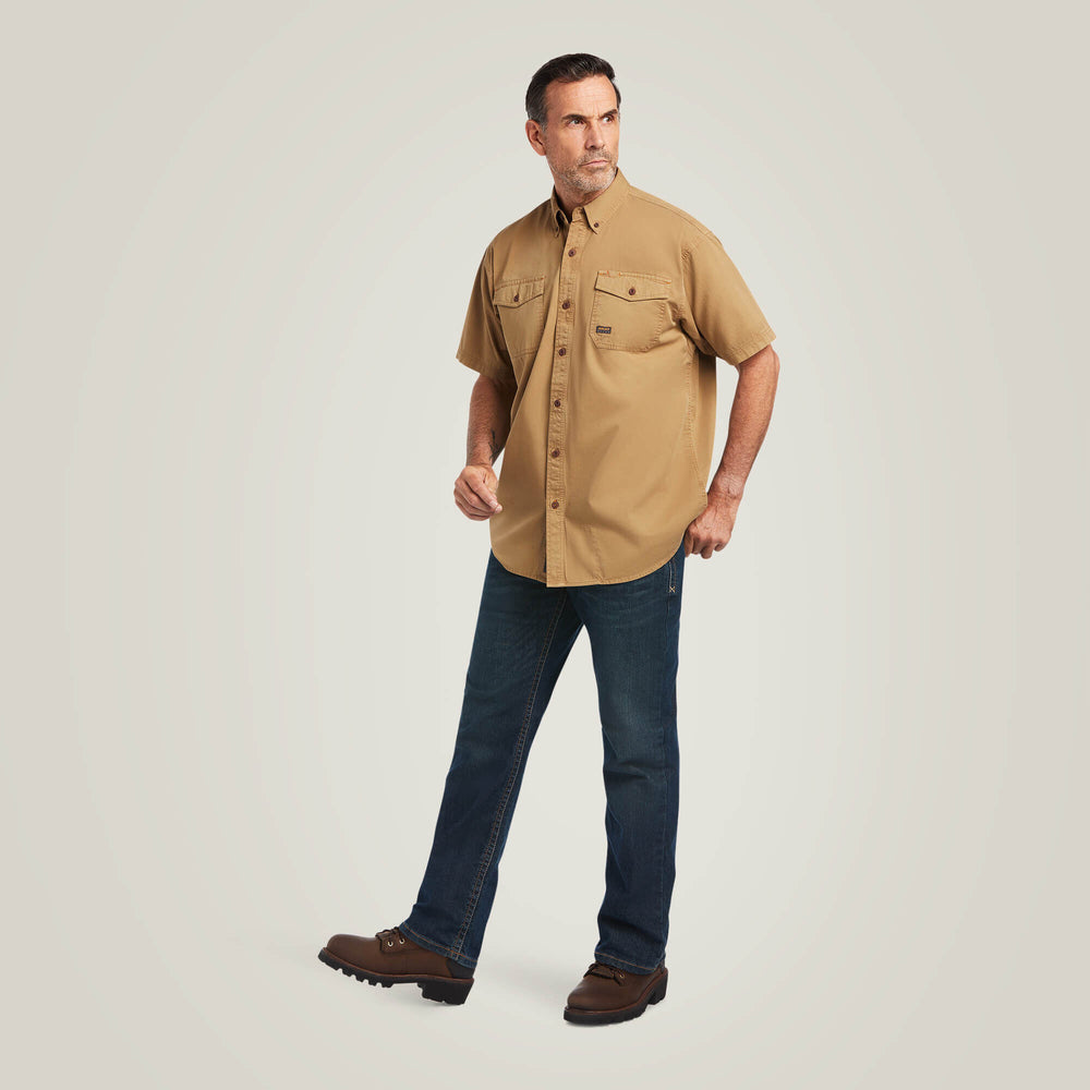 Men Rebar Washed Twill Work Shirt | Ariat Discount
