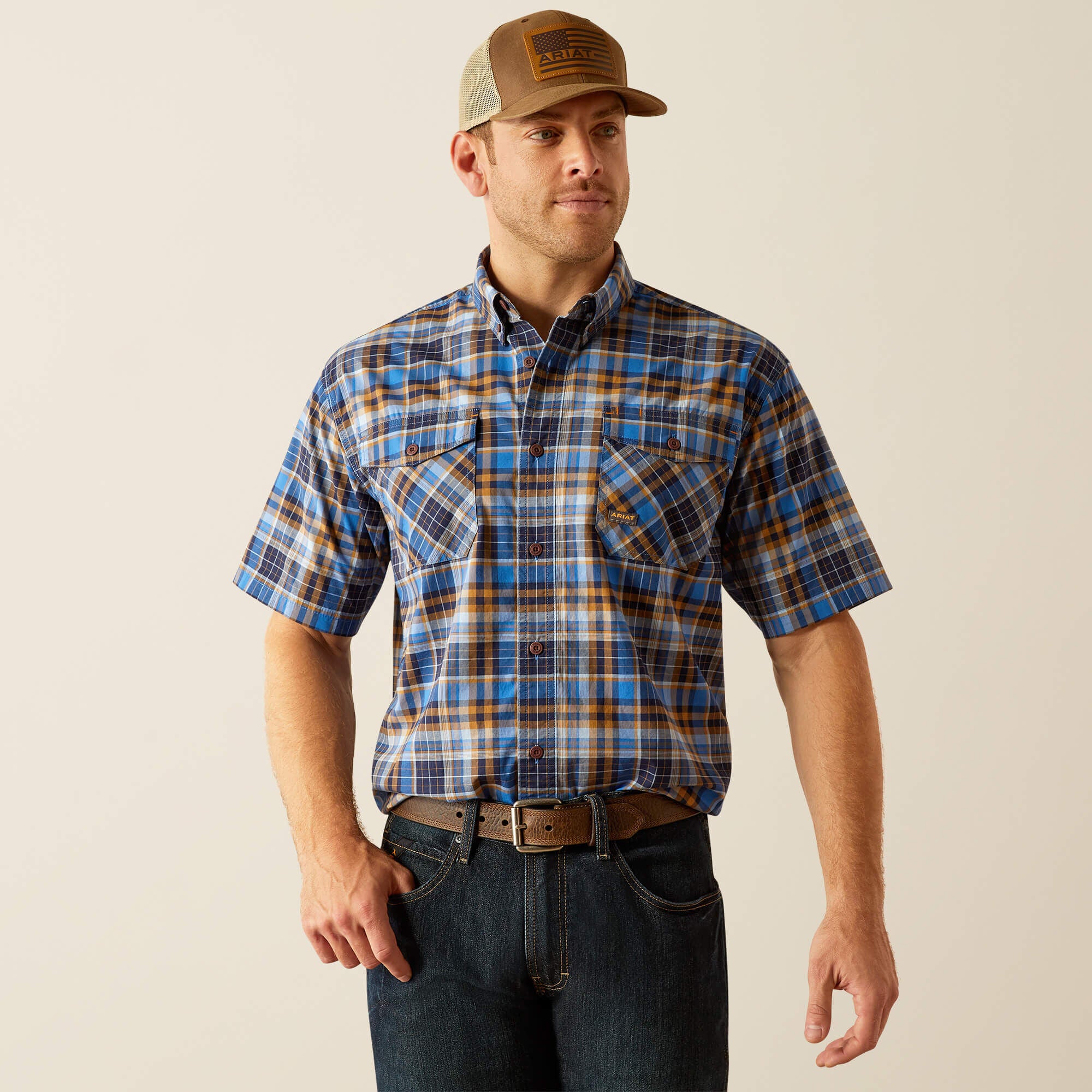 Men Rebar Made Tough DuraStretch Work Shirt | Ariat near me