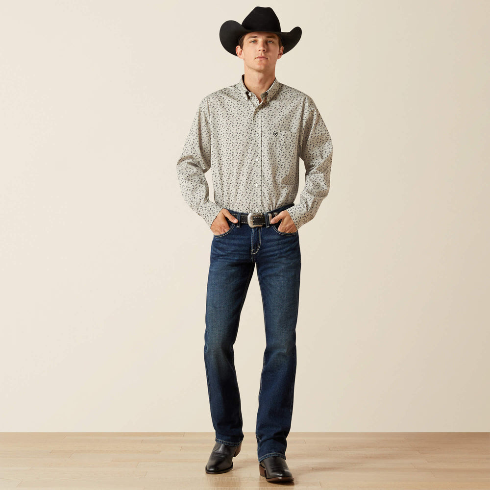 Men Wrinkle Free Charles Classic Fit Shirt | Ariat Outlet