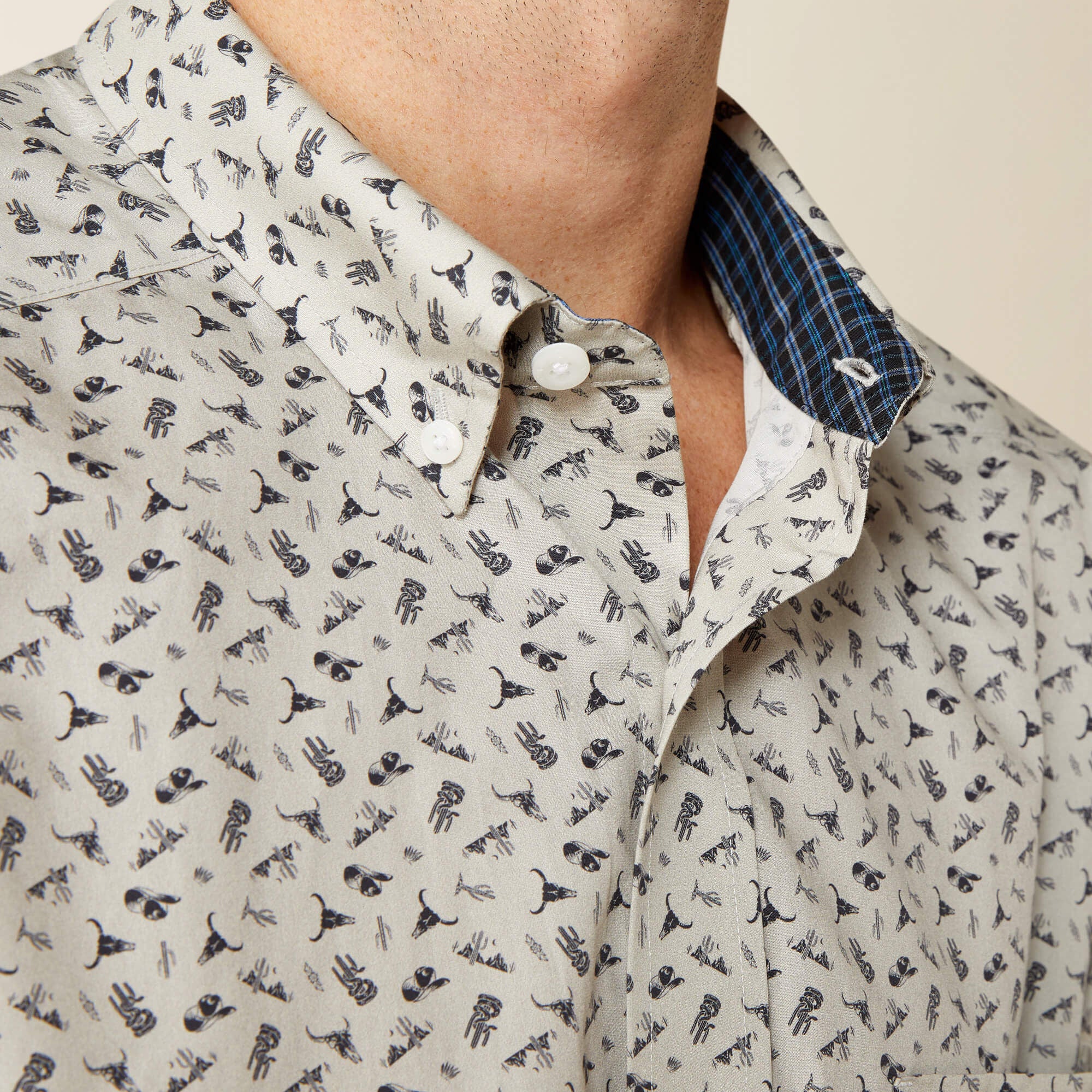 Men Wrinkle Free Charles Classic Fit Shirt | Ariat Outlet