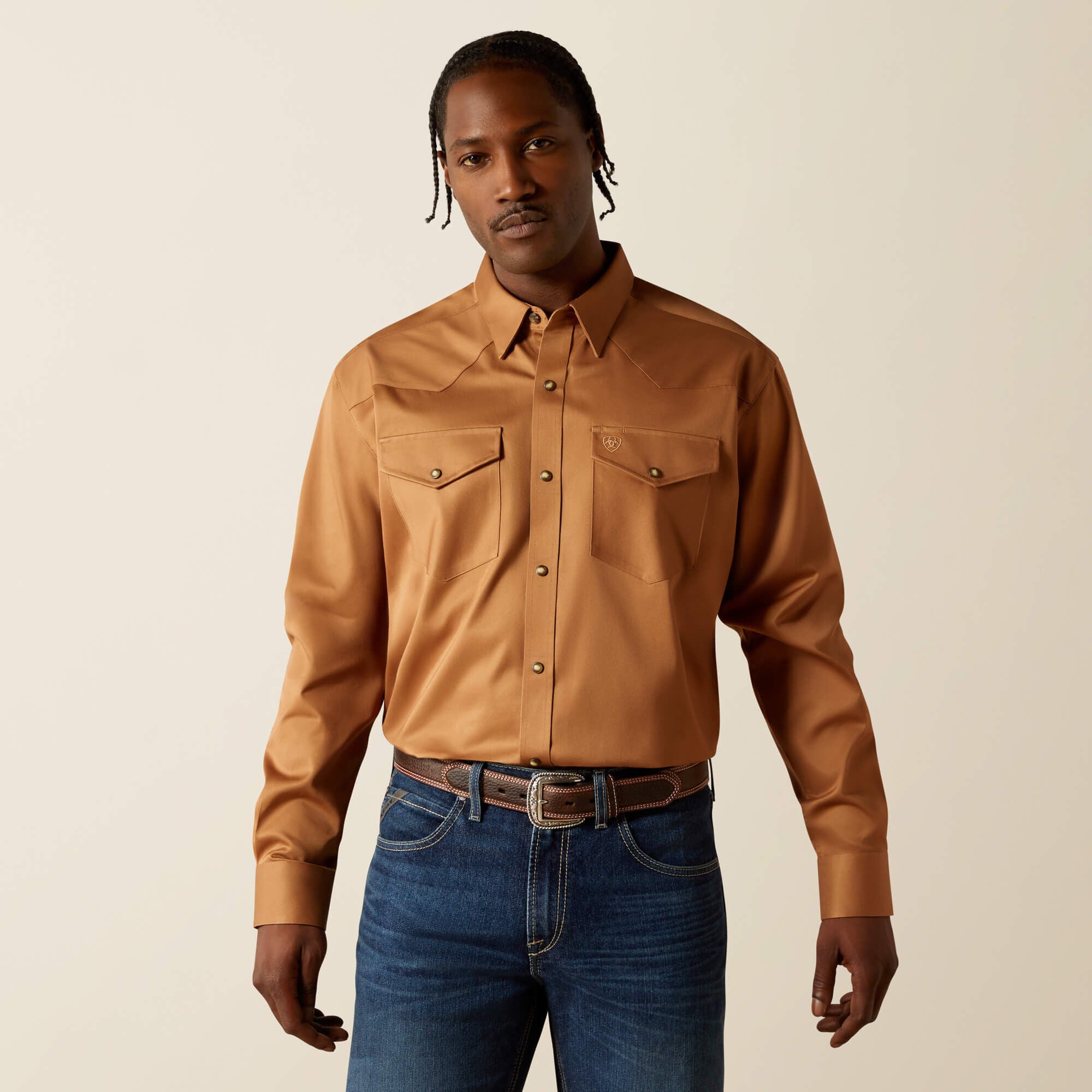 Men Solid Twill Classic Fit Shirt | Ariat for sale