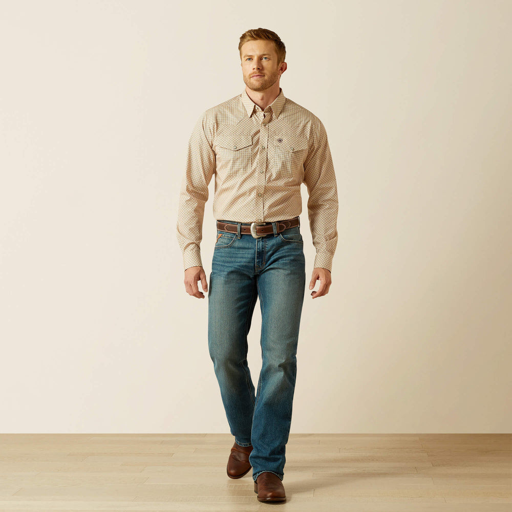 Men Wrinkle Free Eddie Fitted Shirt | Ariat Outlet
