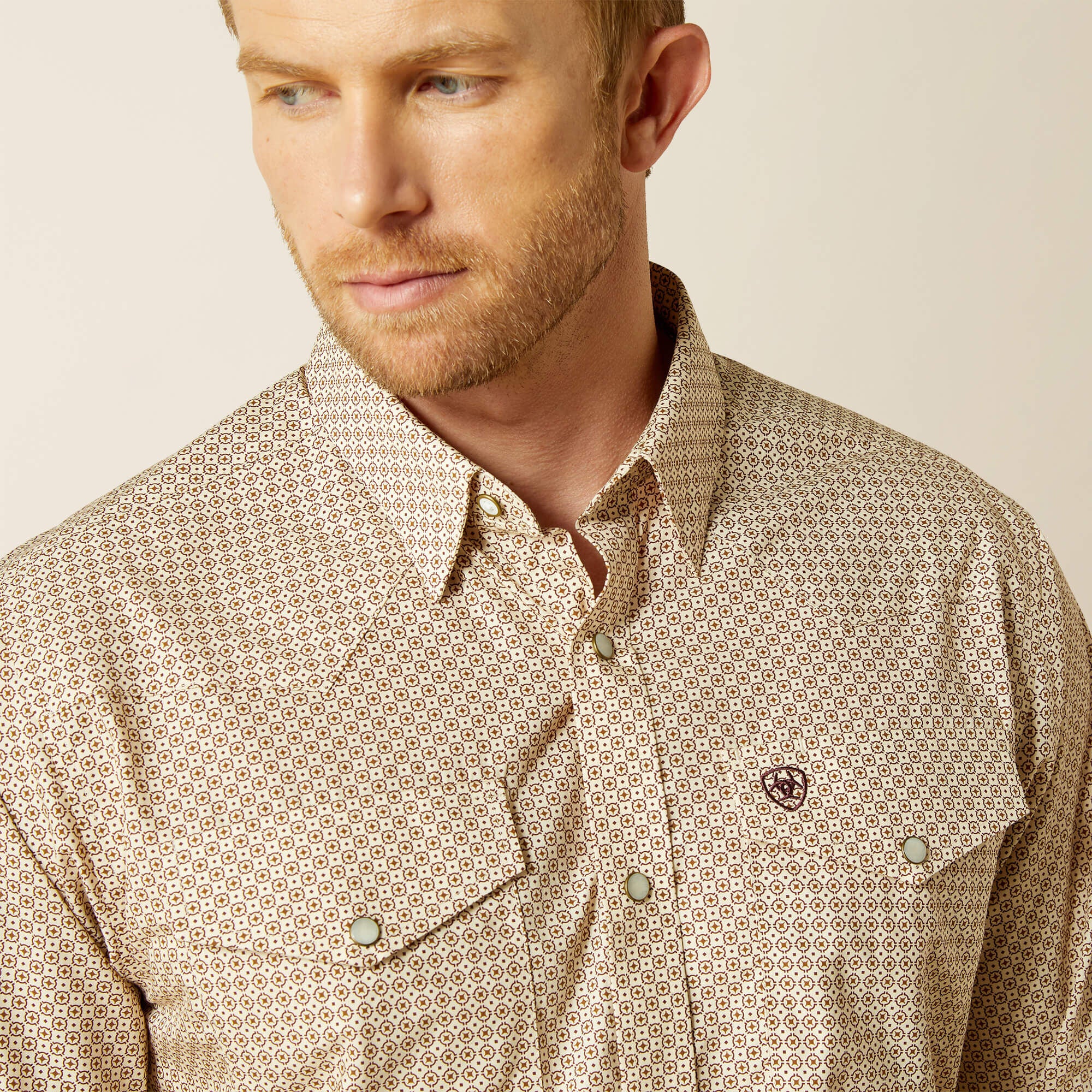 Men Wrinkle Free Eddie Fitted Shirt | Ariat Outlet