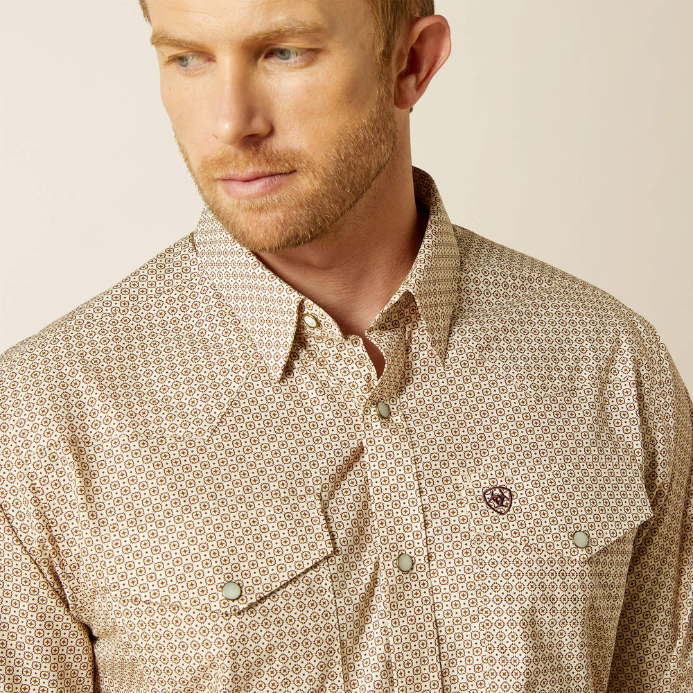 Men Wrinkle Free Eddie Fitted Shirt | Ariat Outlet