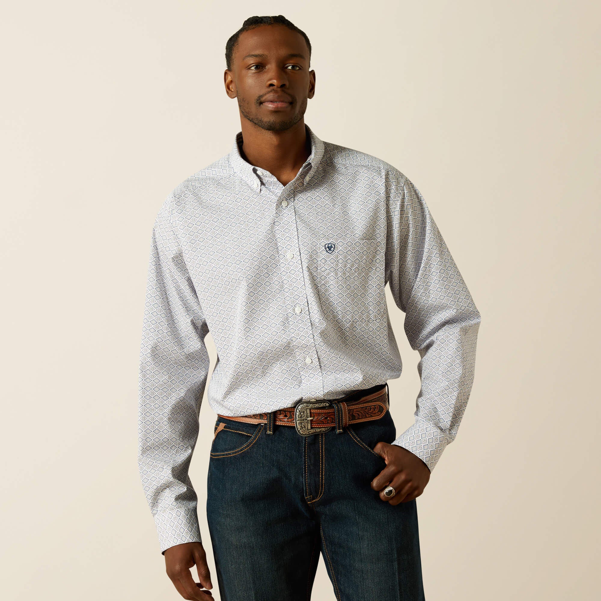 Men Wrinkle Free Declan Classic Fit Shirt | Ariat for sale