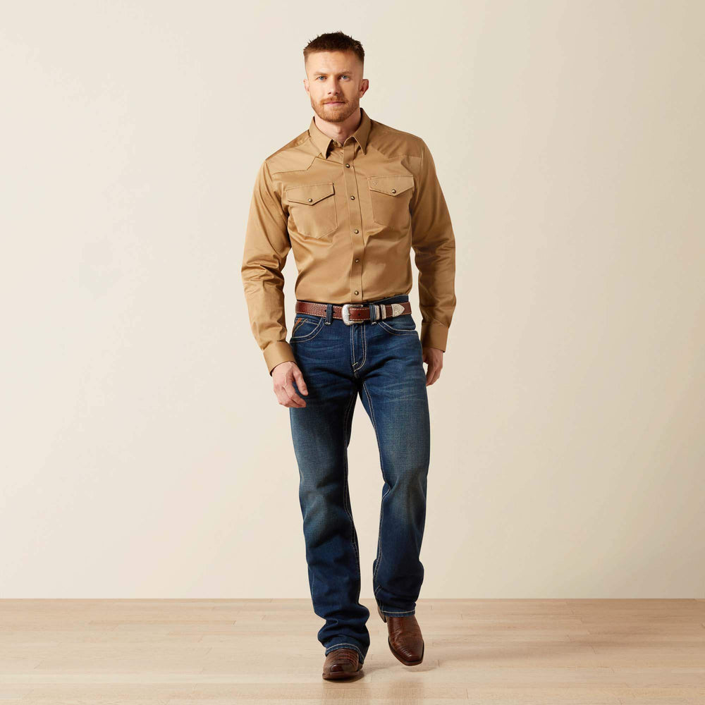Men Solid Twill Fitted Shirt | Ariat Discount