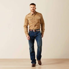Men Solid Twill Fitted Shirt | Ariat Discount