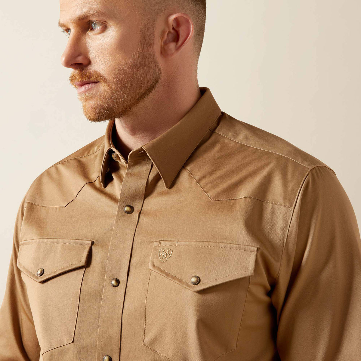 Men Solid Twill Fitted Shirt | Ariat Discount