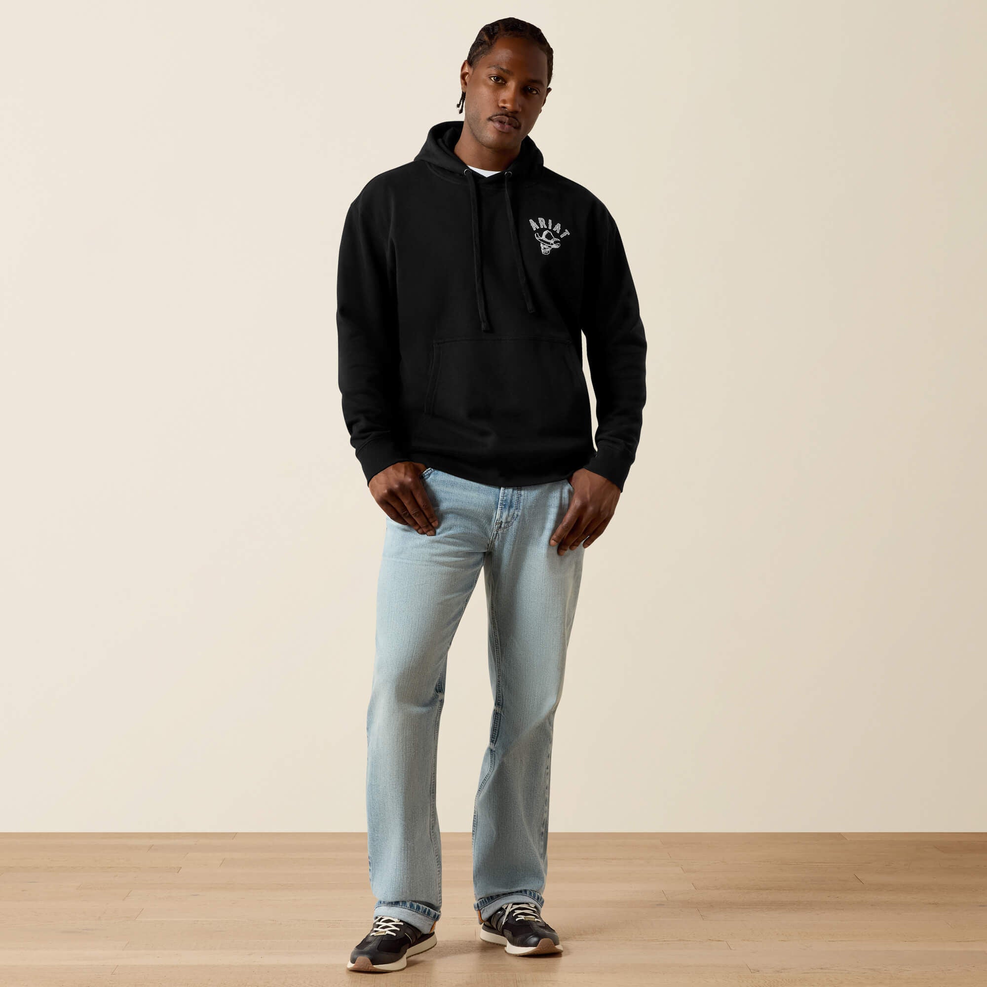 Men Ariat Stitched Skull Hoodie | Ariat on sale