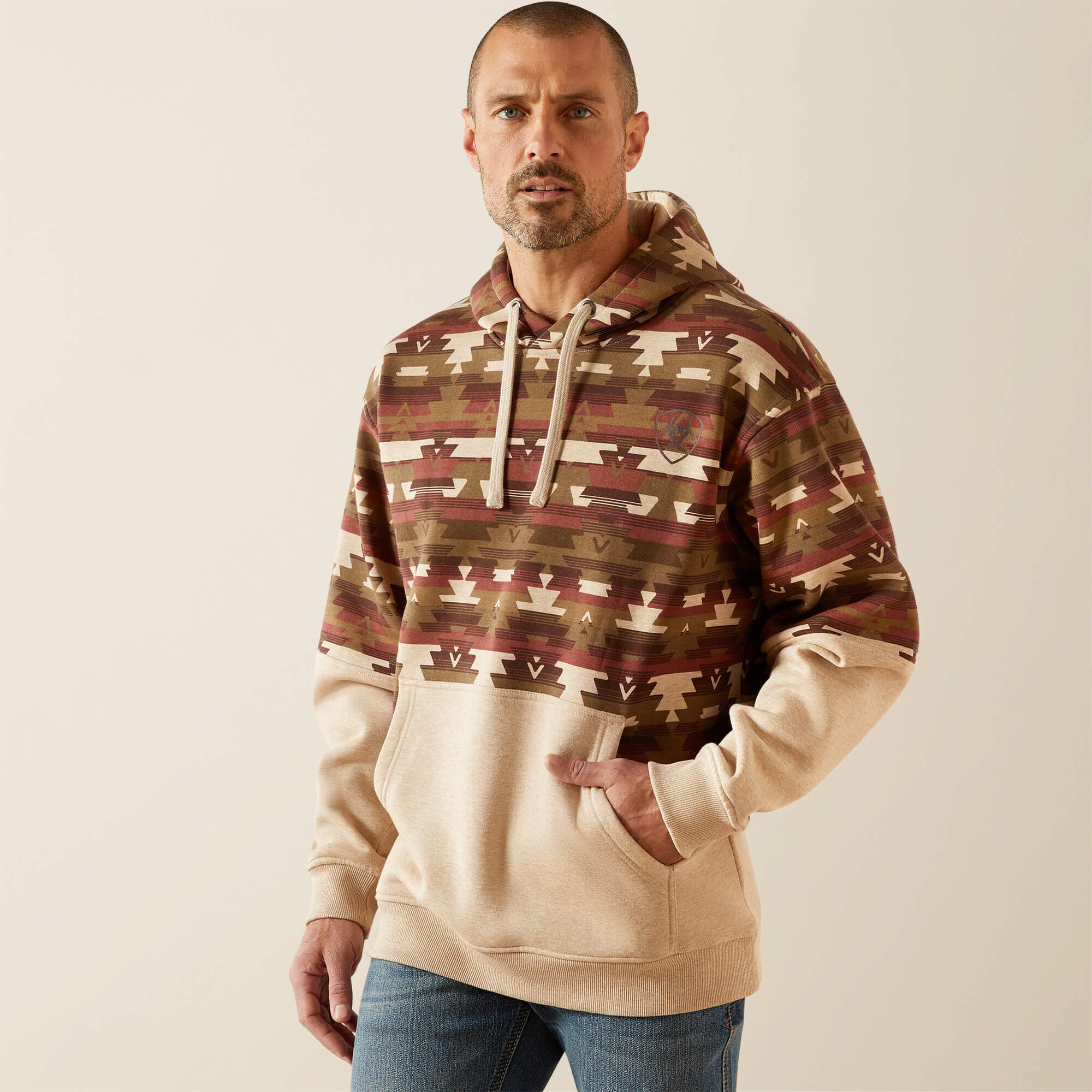 Men Color Block Hoodie | Ariat