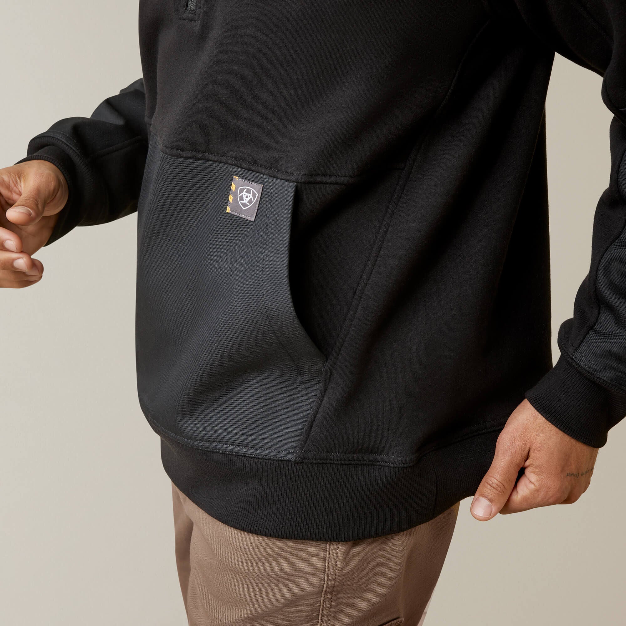 Men Rebar Workman Duracanvas 1/4 Zip Sweatshirt | Ariat us