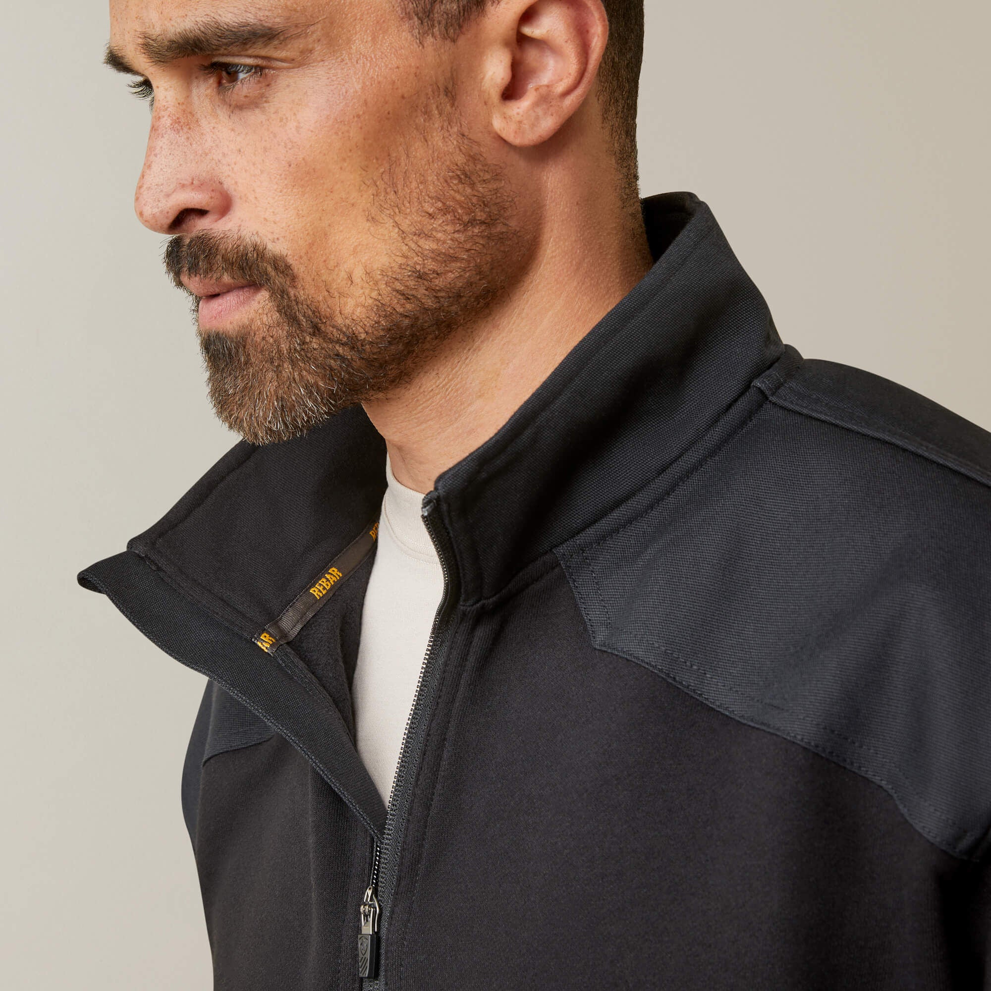 Men Rebar Workman Duracanvas 1/4 Zip Sweatshirt | Ariat us