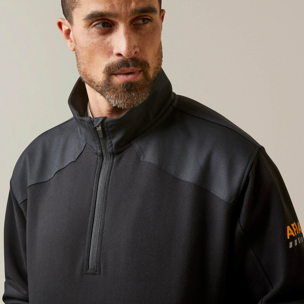 Men Rebar Workman Duracanvas 1/4 Zip Sweatshirt | Ariat us