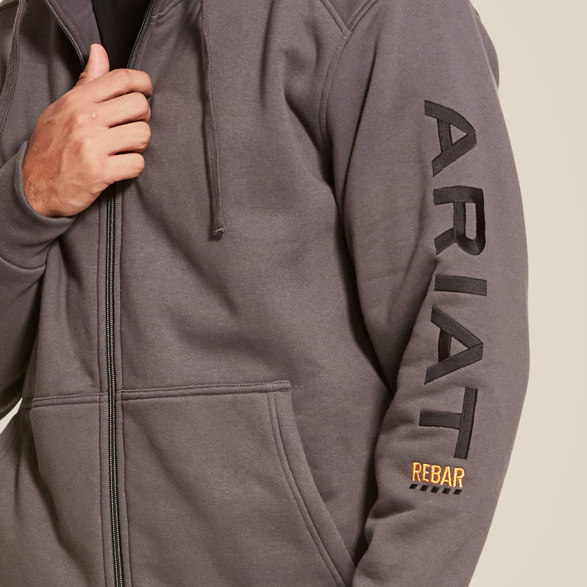 Men Rebar All-Weather Full Zip Hoodie | Ariat for sale