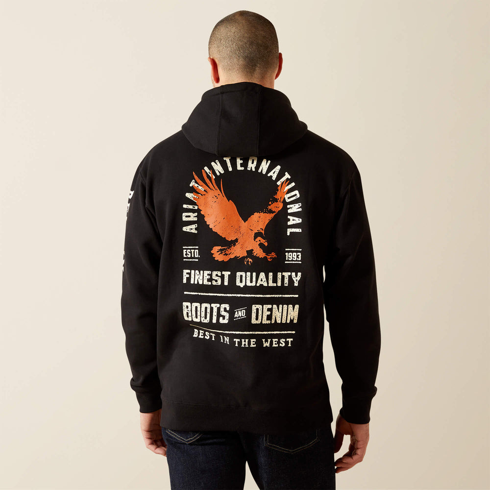 Men Ariat Eagle Large Hoodie | Ariat on sale