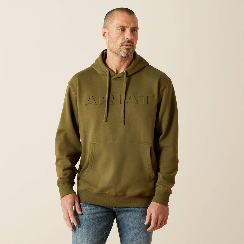 Men Ariat Embossed Logo Hoodie | Ariat for sale