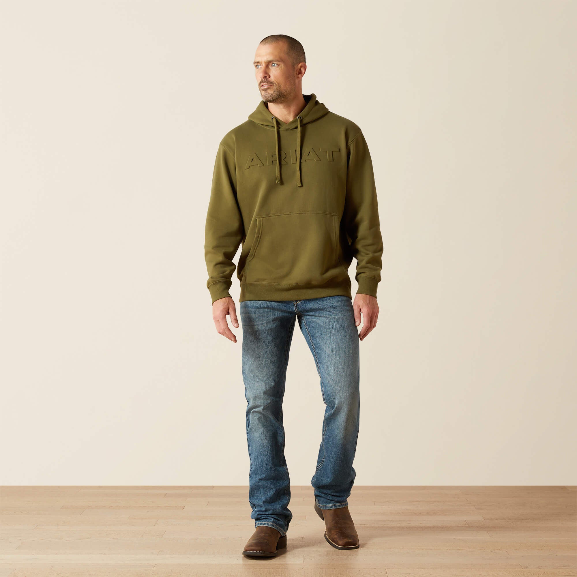 Men Ariat Embossed Logo Hoodie | Ariat for sale