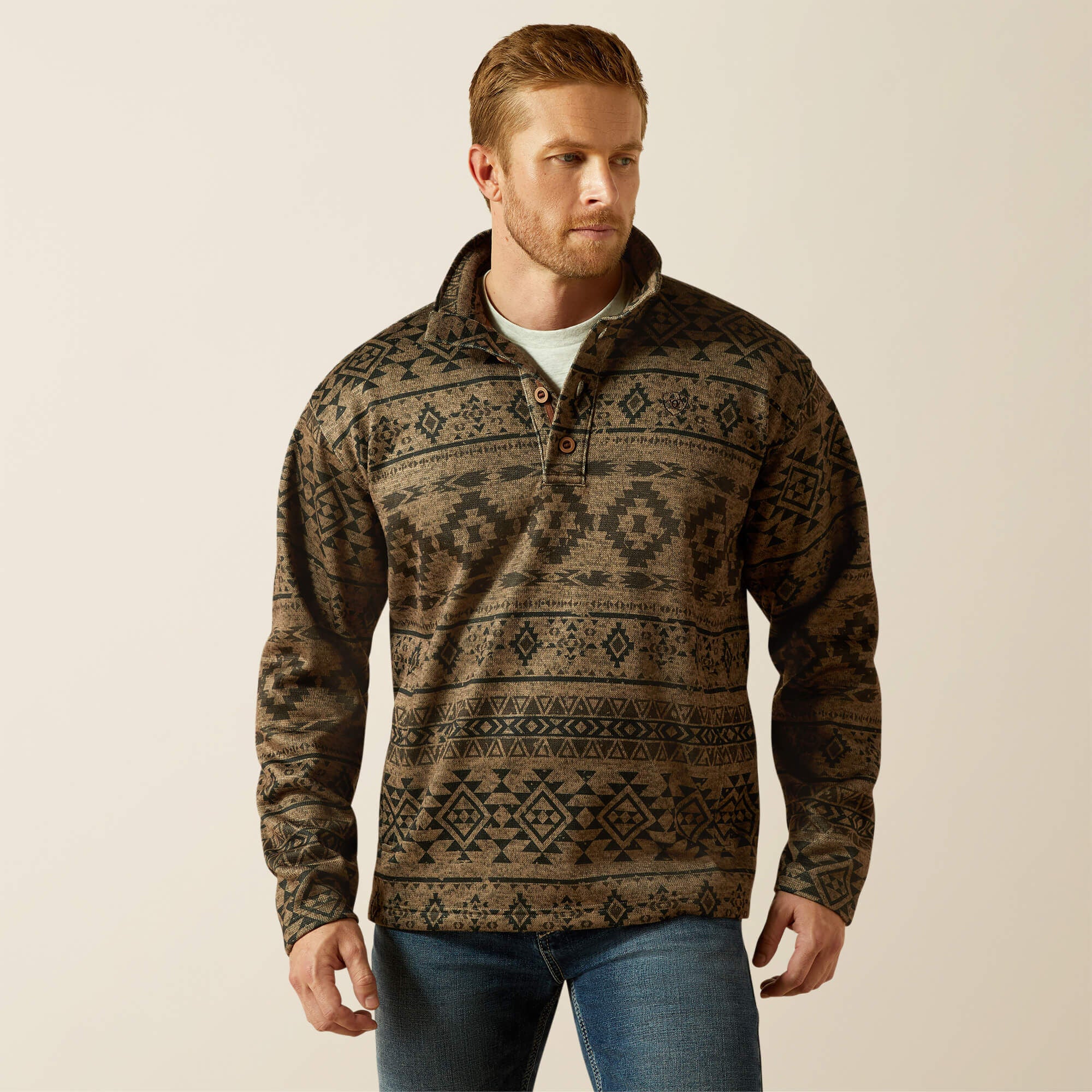 Men Caldwell 1/4 Button Sweater | Ariat near me