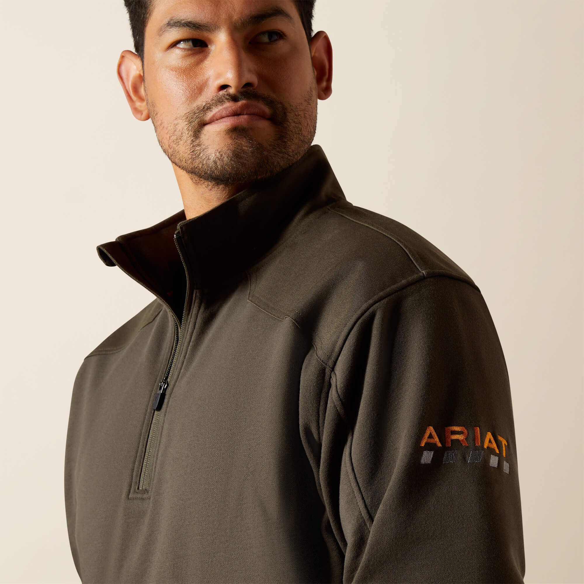 Men Rebar Workman Duracanvas 1/4 Zip Sweatshirt | Ariat us