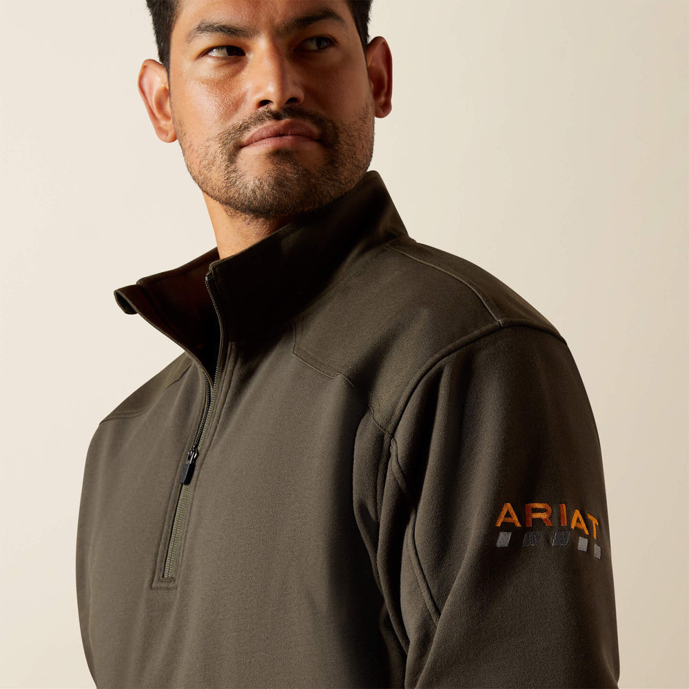 Men Rebar Workman Duracanvas 1/4 Zip Sweatshirt | Ariat us