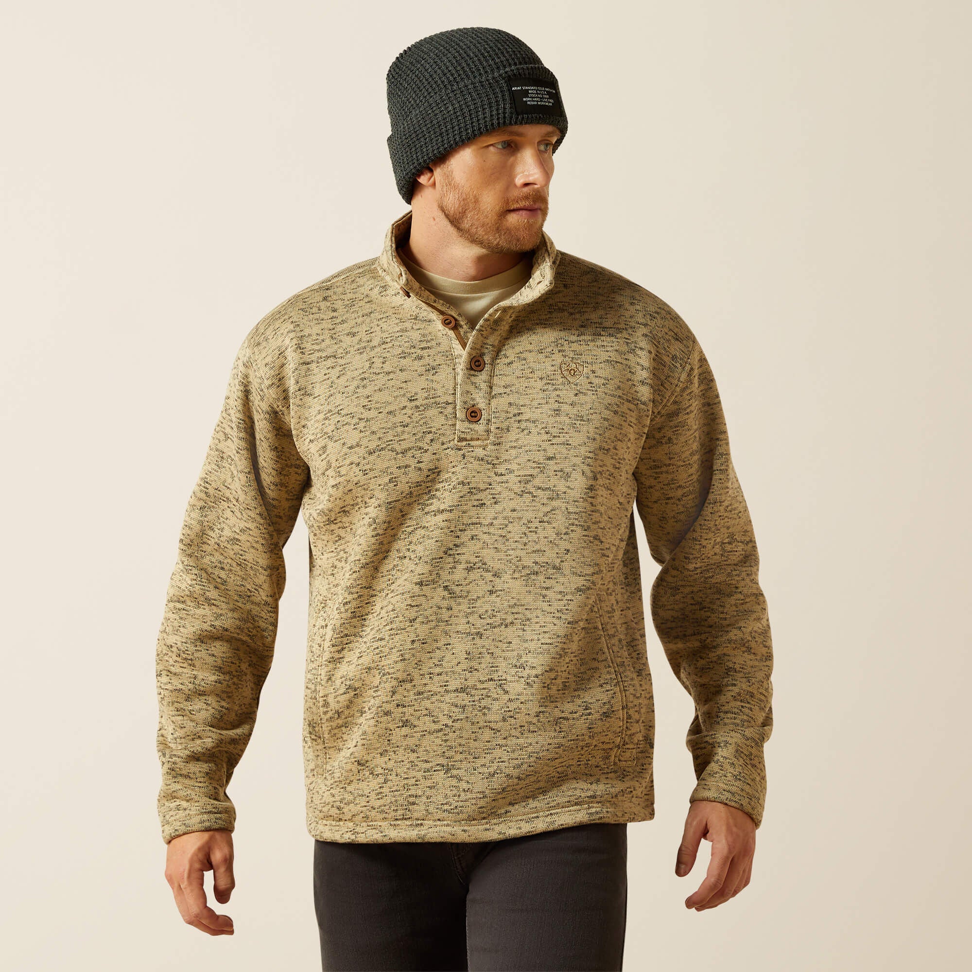 Men Caldwell 1/4 Button Sweater | Ariat Online